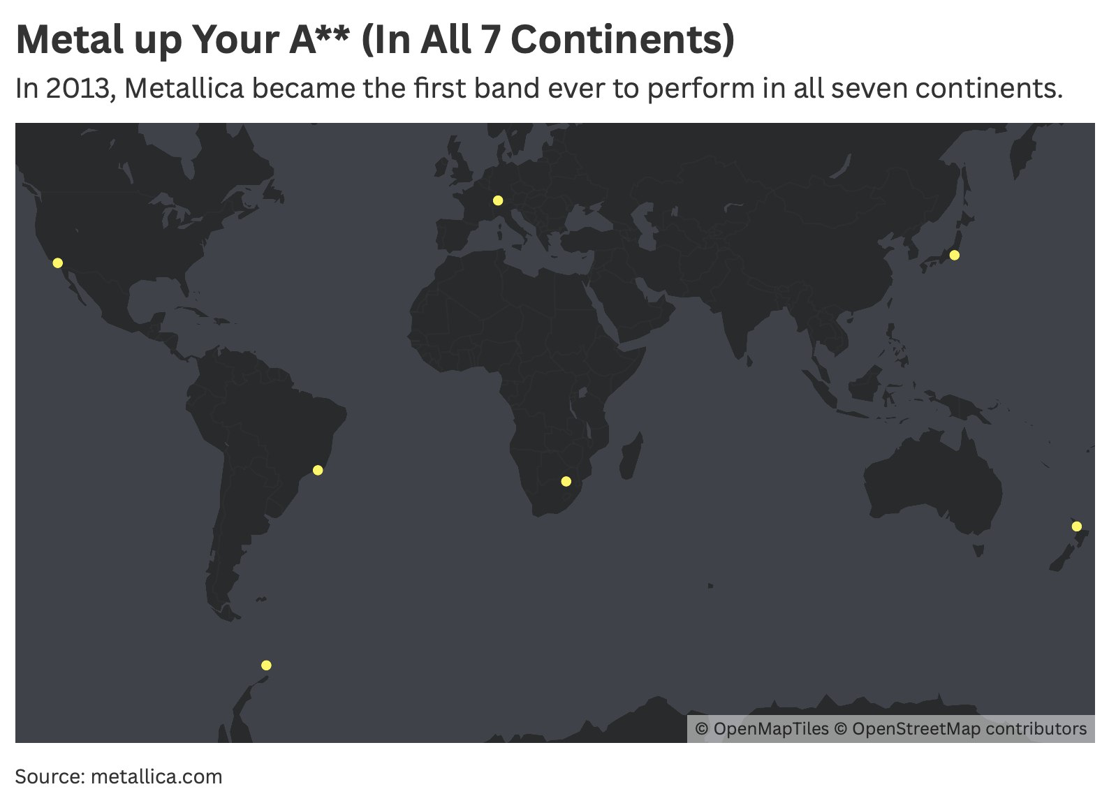 Metallica’s Road to the World’s 7 Continents