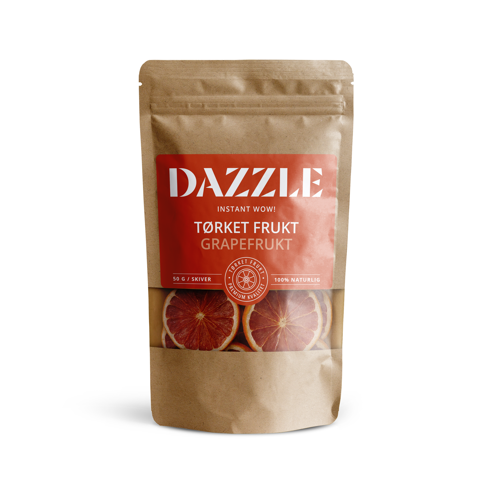 Tørkede grapefruktskiver