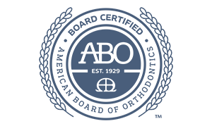 ABO Board Certified American Board of Ophthalmology seal with a wreath around it.