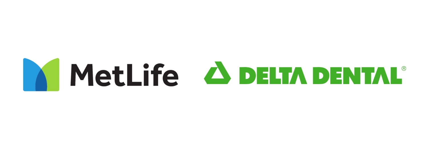 Logos of MetLife and Delta Dental.