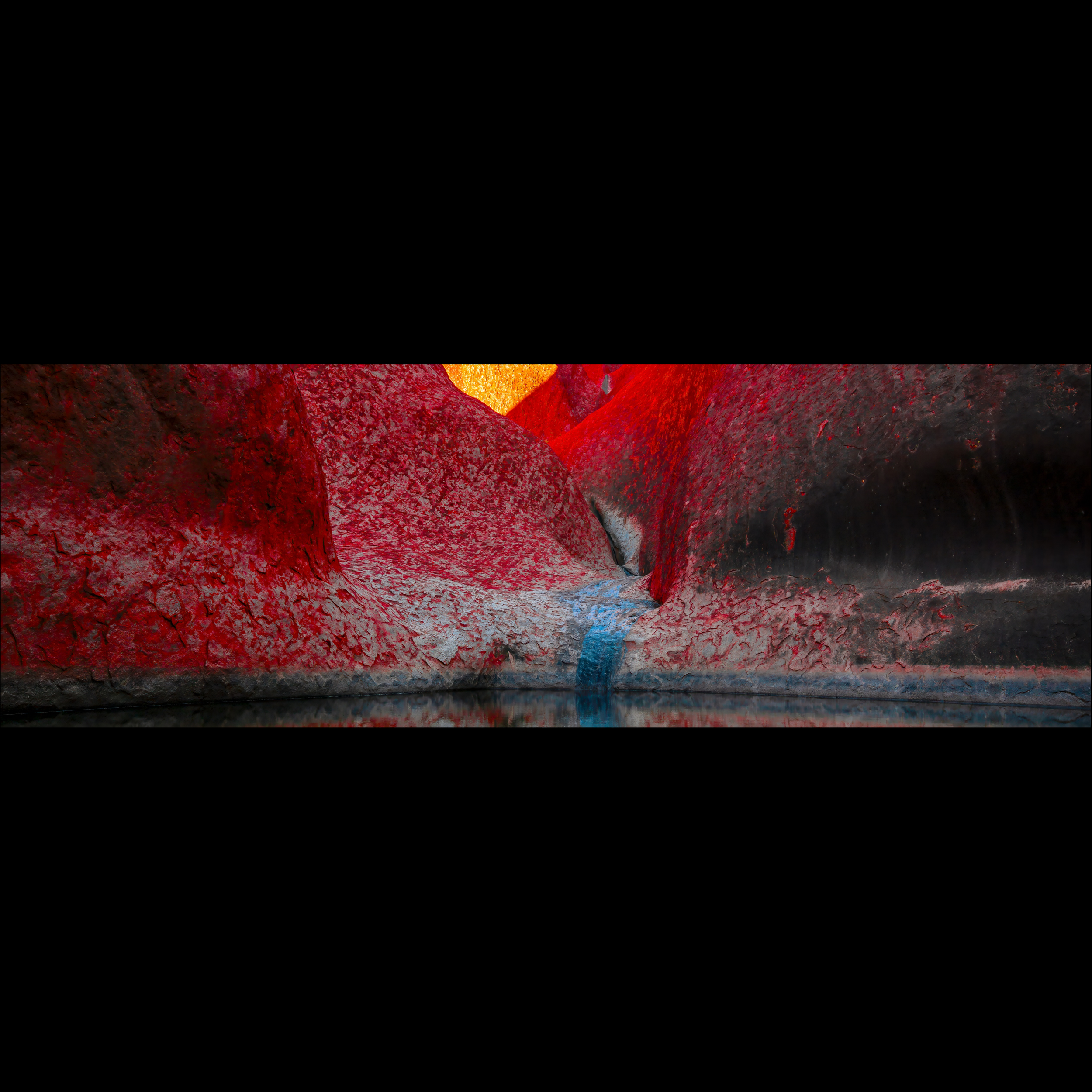 Uluru’s Painted Stone (Panoramic)