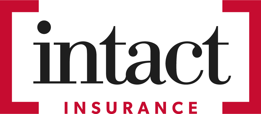 Logo for Intact Insurance with black and red color scheme.