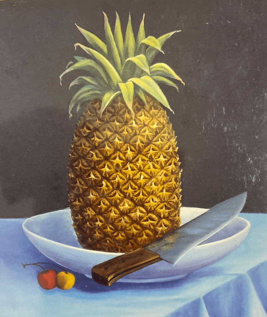 Steel life with White Drape ( private collection)