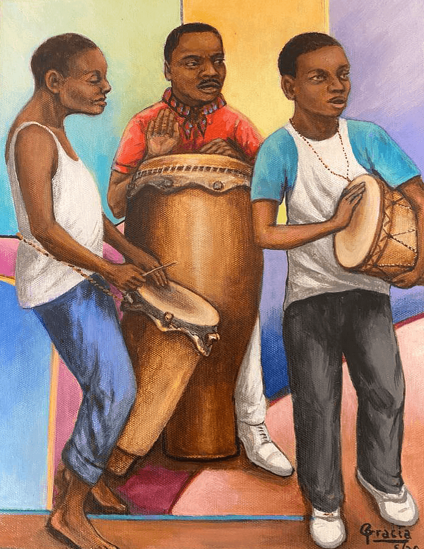 Three drummers