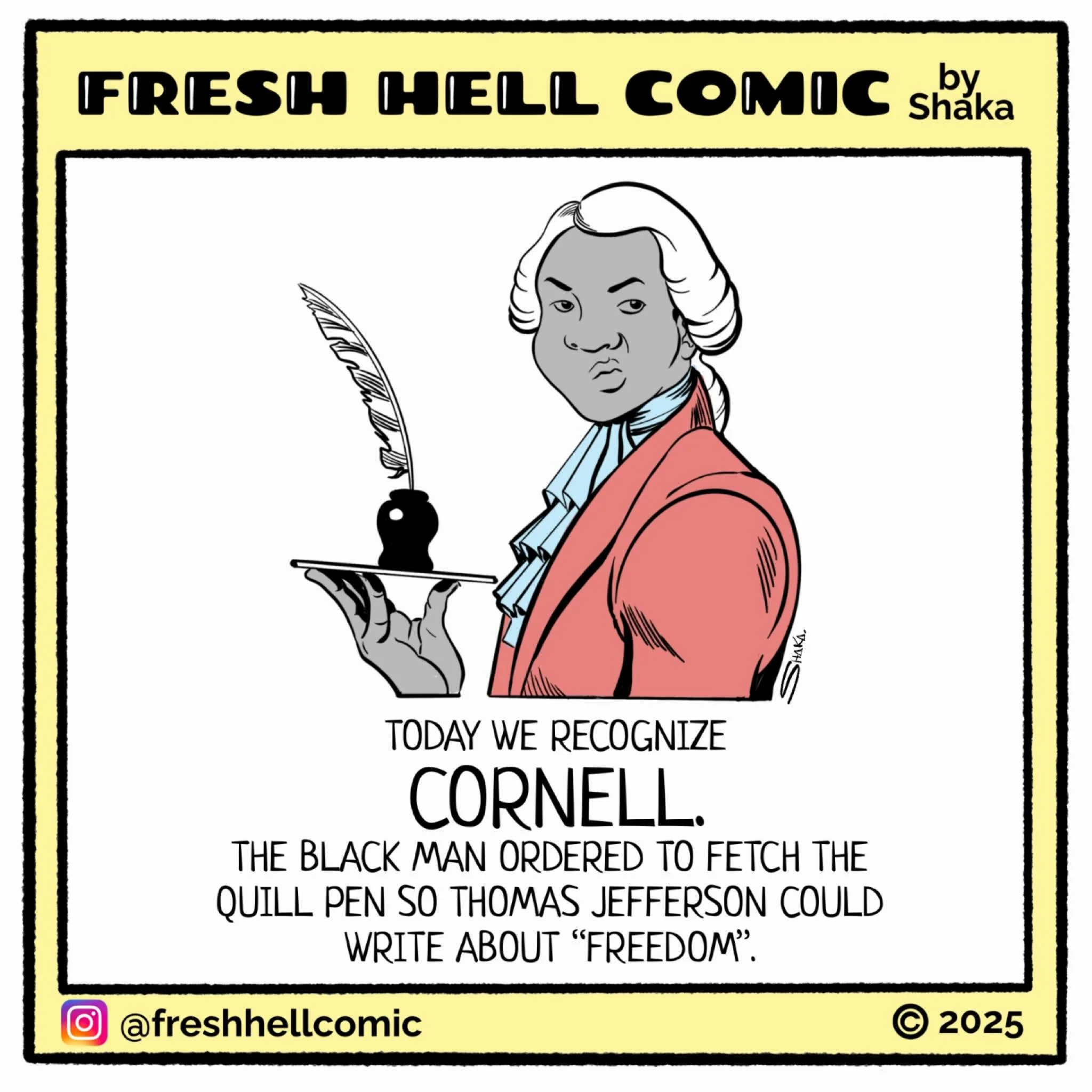 America&rsquo;s First Side Eye 🇺🇸 
#freshhellcomic #satire #blackcomicstrip