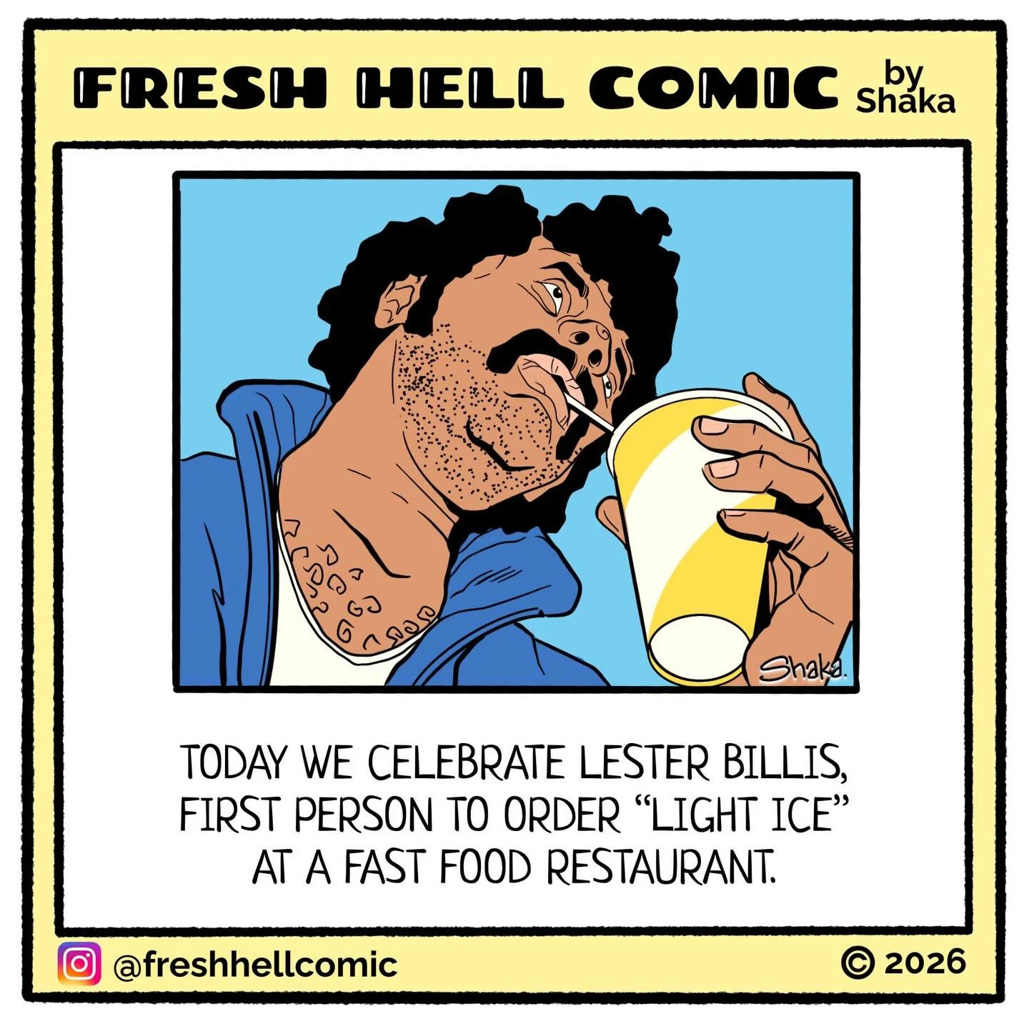 No ice in mine, actually 🧊
#freshhellcomic
#blackcomicstripartist
#blackhistorymonth