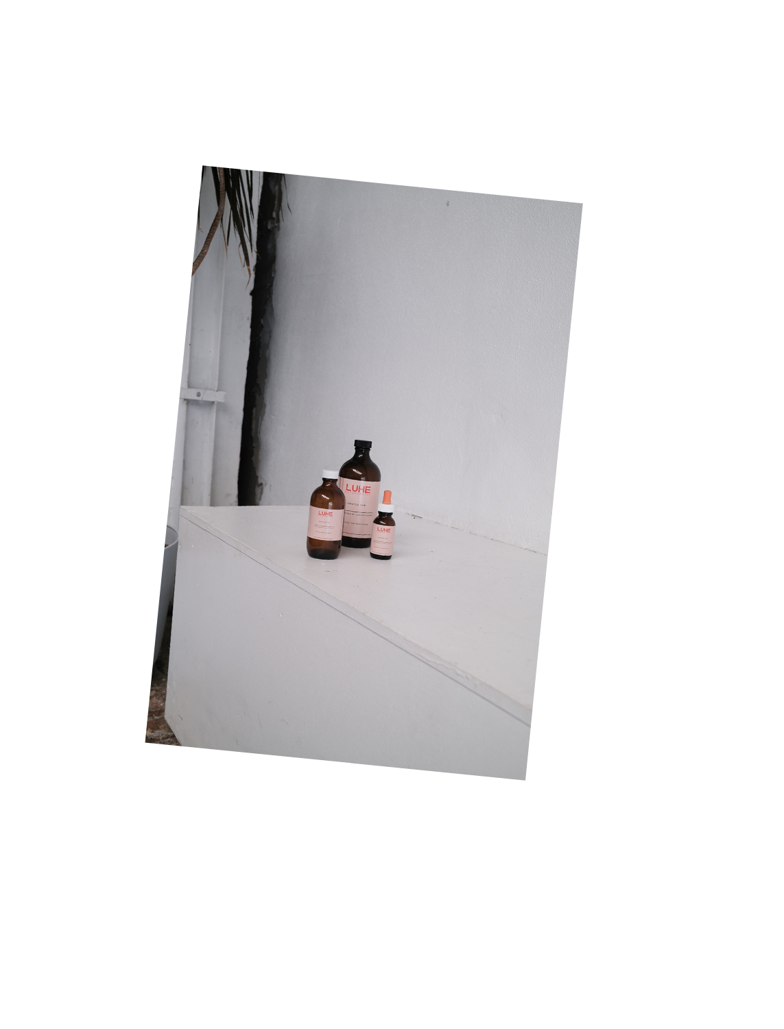 Bottles of herbs labelled with Luhe Naturopathy