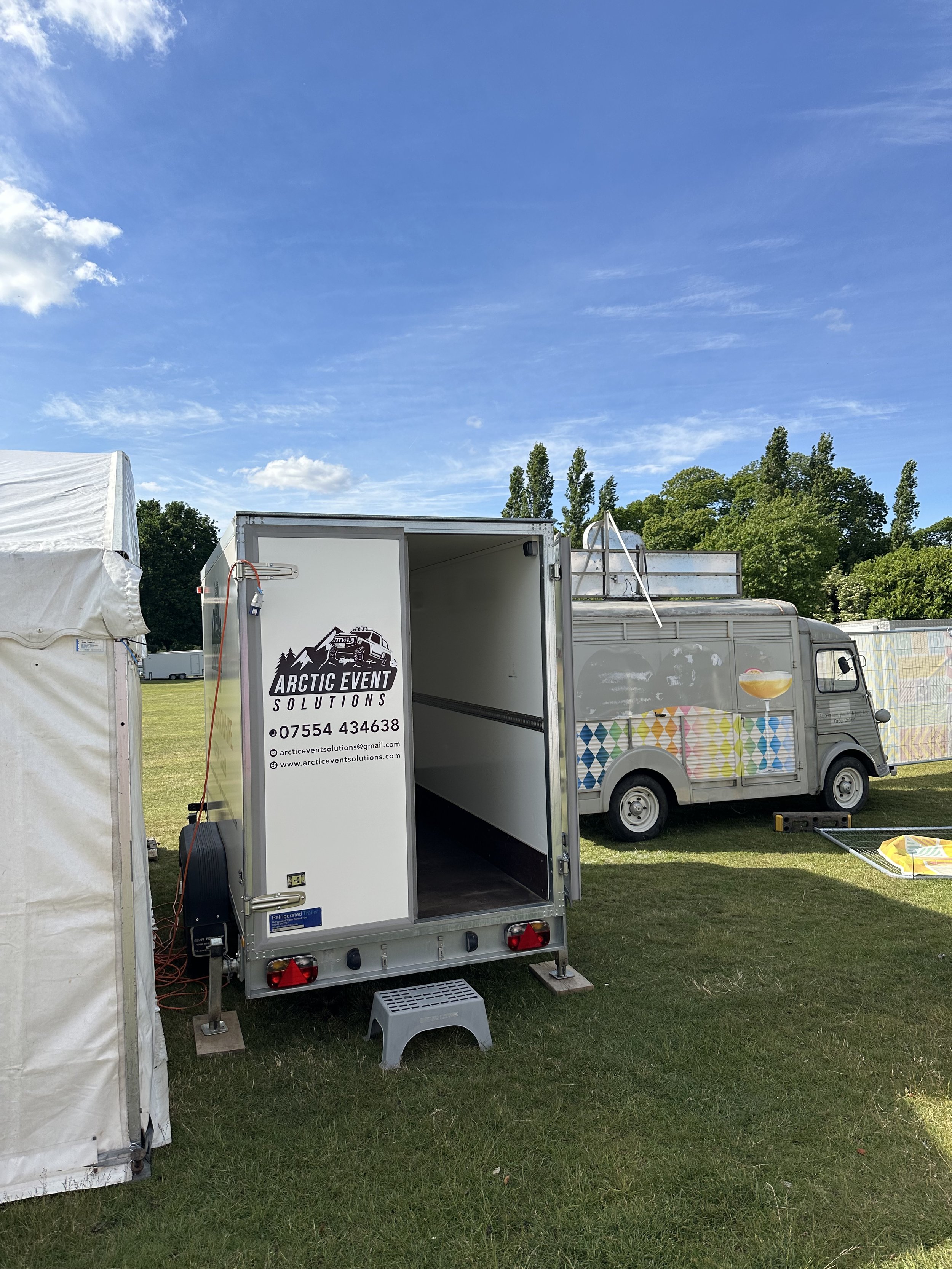 chiller trailer in use at Berkshire festival