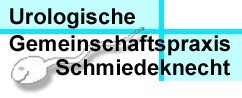 Text mit Begriffen wie 'Urologische Gemeinschaftspraxis', 'Schmiede', 'Knecht'