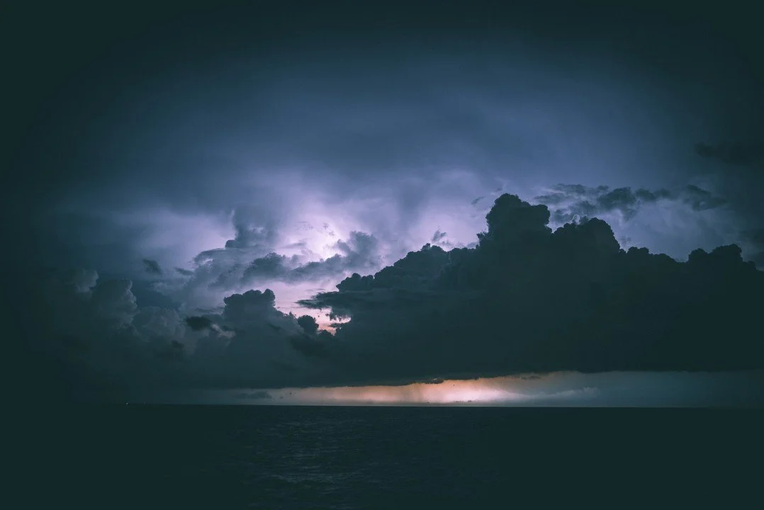 On the edge of the storm