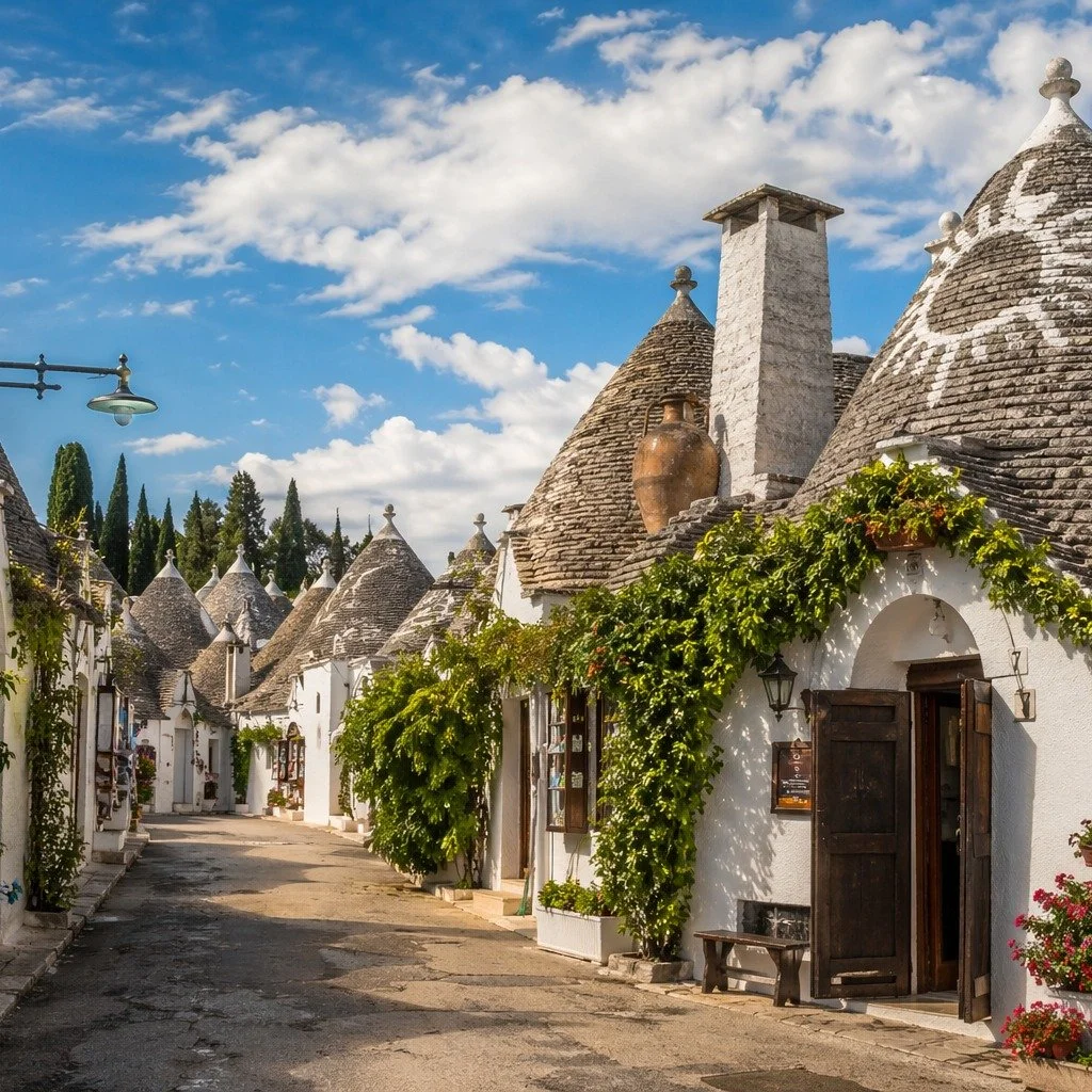 🏠 The Magic of Alberobello
Trulli impressive! 🇮🇹

Alberobello&rsquo;s unique conical-roofed homes are more than just a postcard&mdash;they are a UNESCO World Heritage site and a living testament to traditional Apulian soul. 🤍

Walking through the