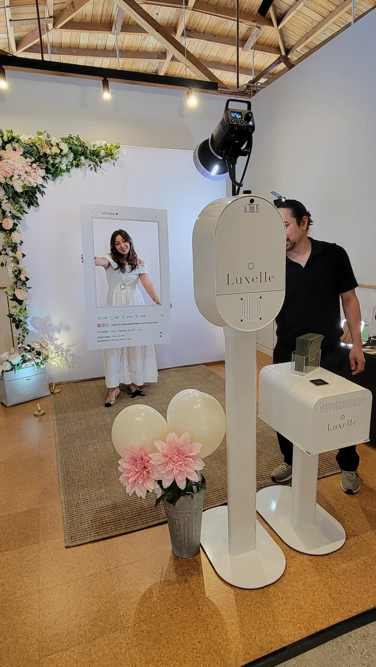 Luxelle photo booth brand activation for Luli Bébé in Southern California