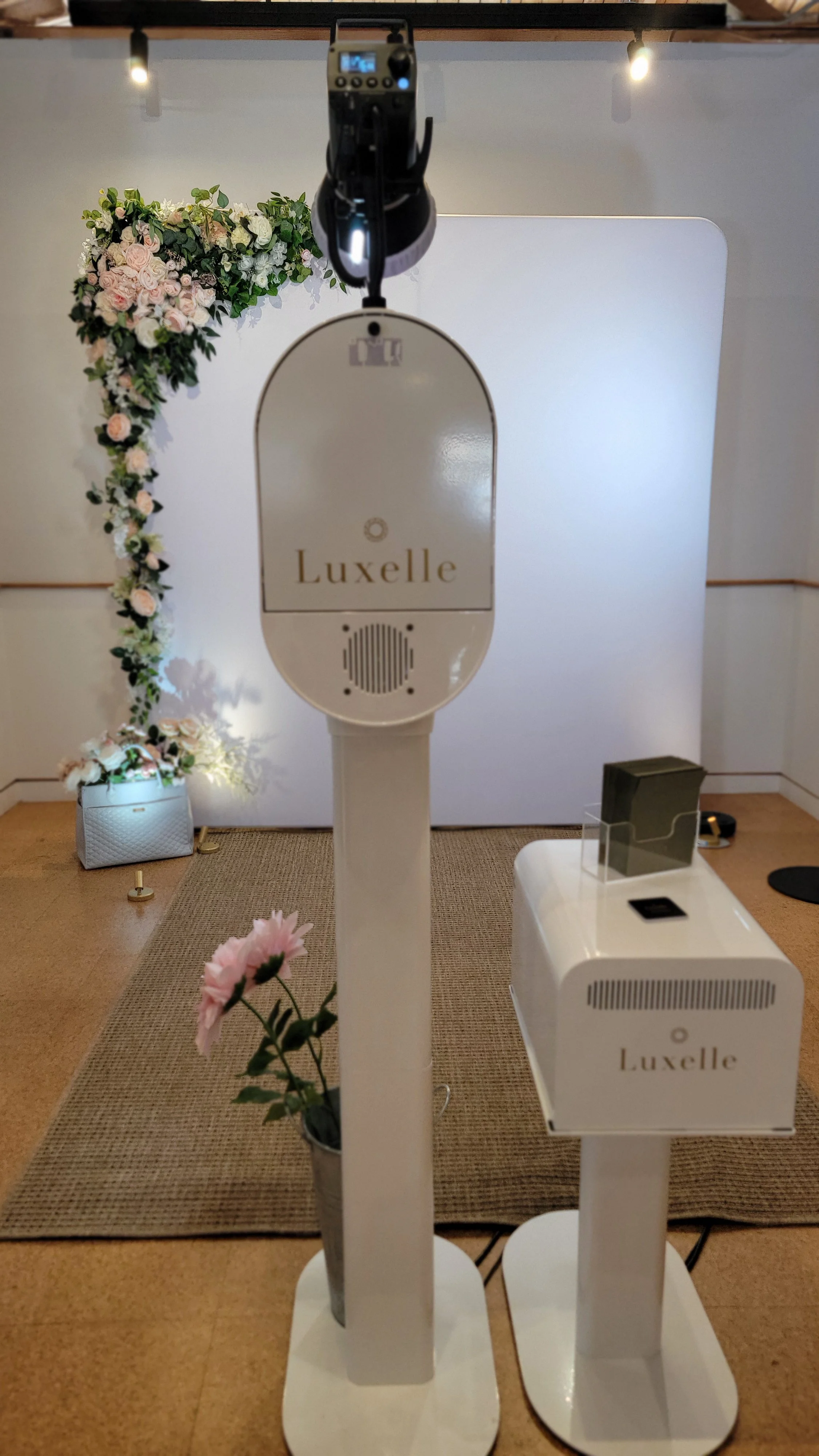 Luxelle photobooth setup at the american at brand for the Luli Bebe pop up event