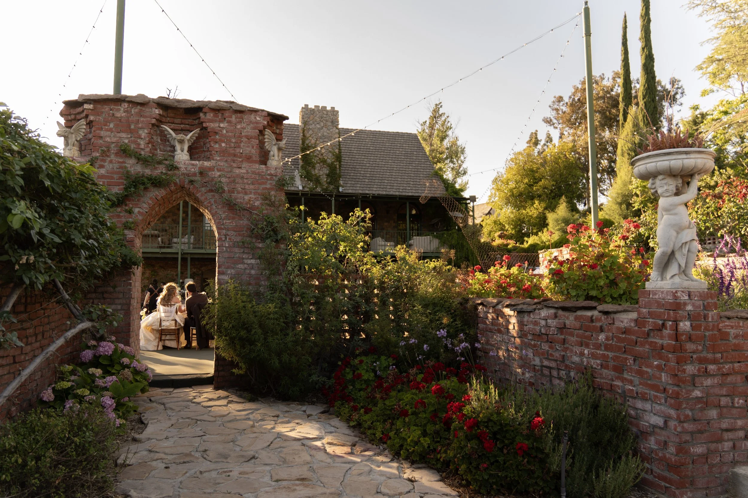 Bride and groom a wedding in Ivy Manor in Temecula CA