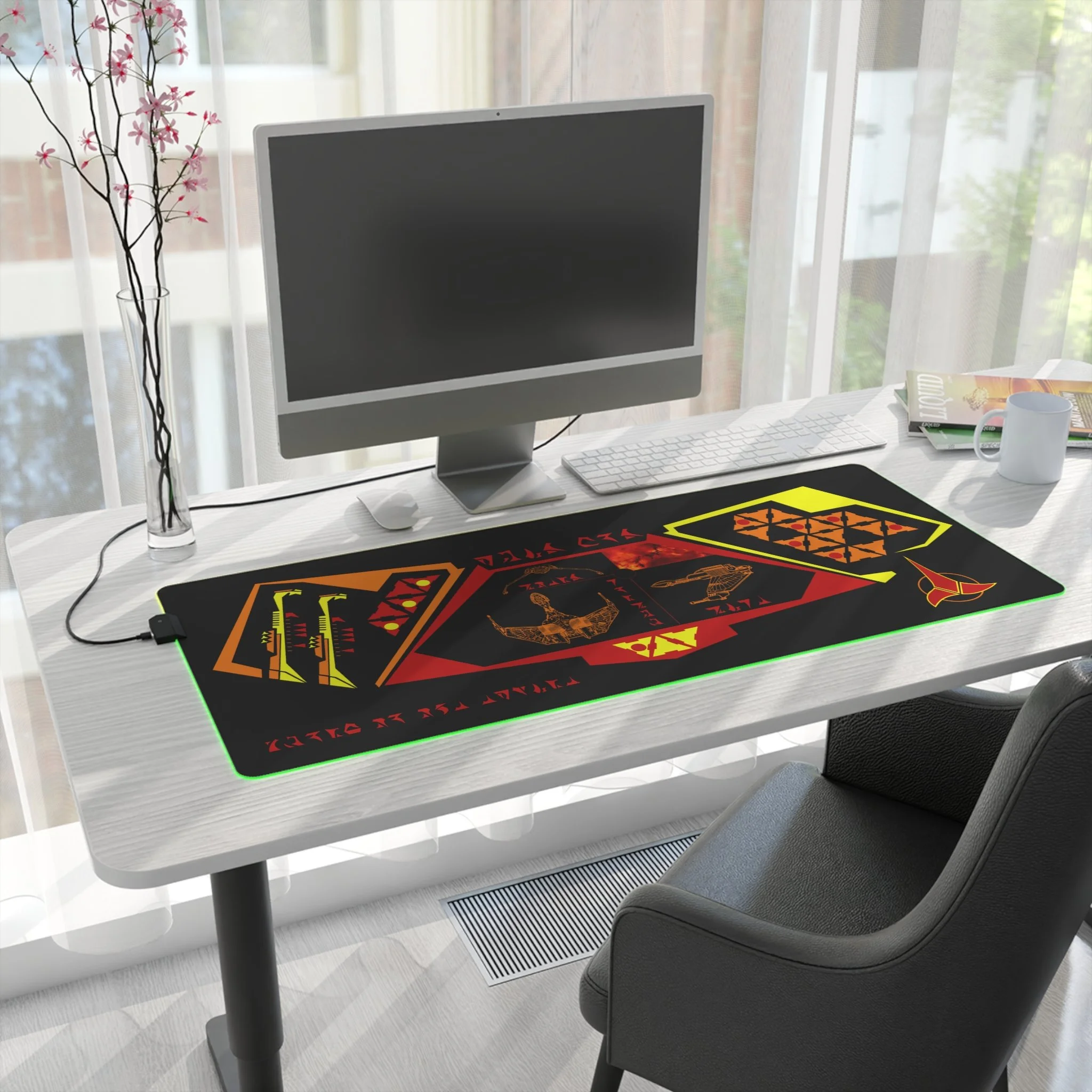 Klingon Navigation Panel LED Gaming Mouse Pad
