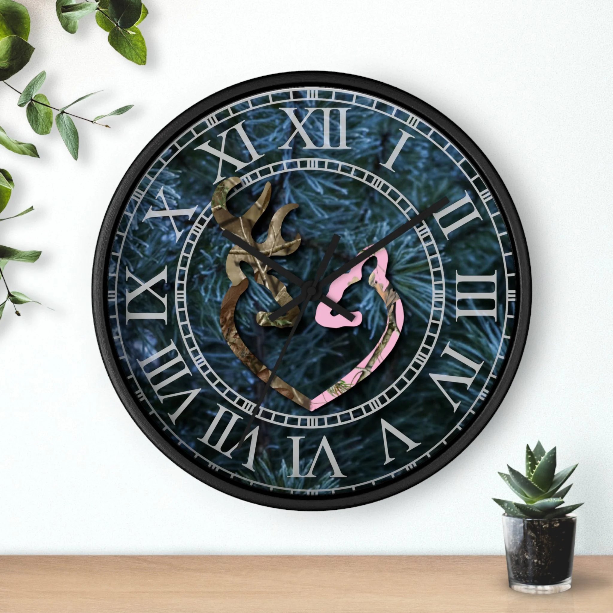 Country Deer Wall clock