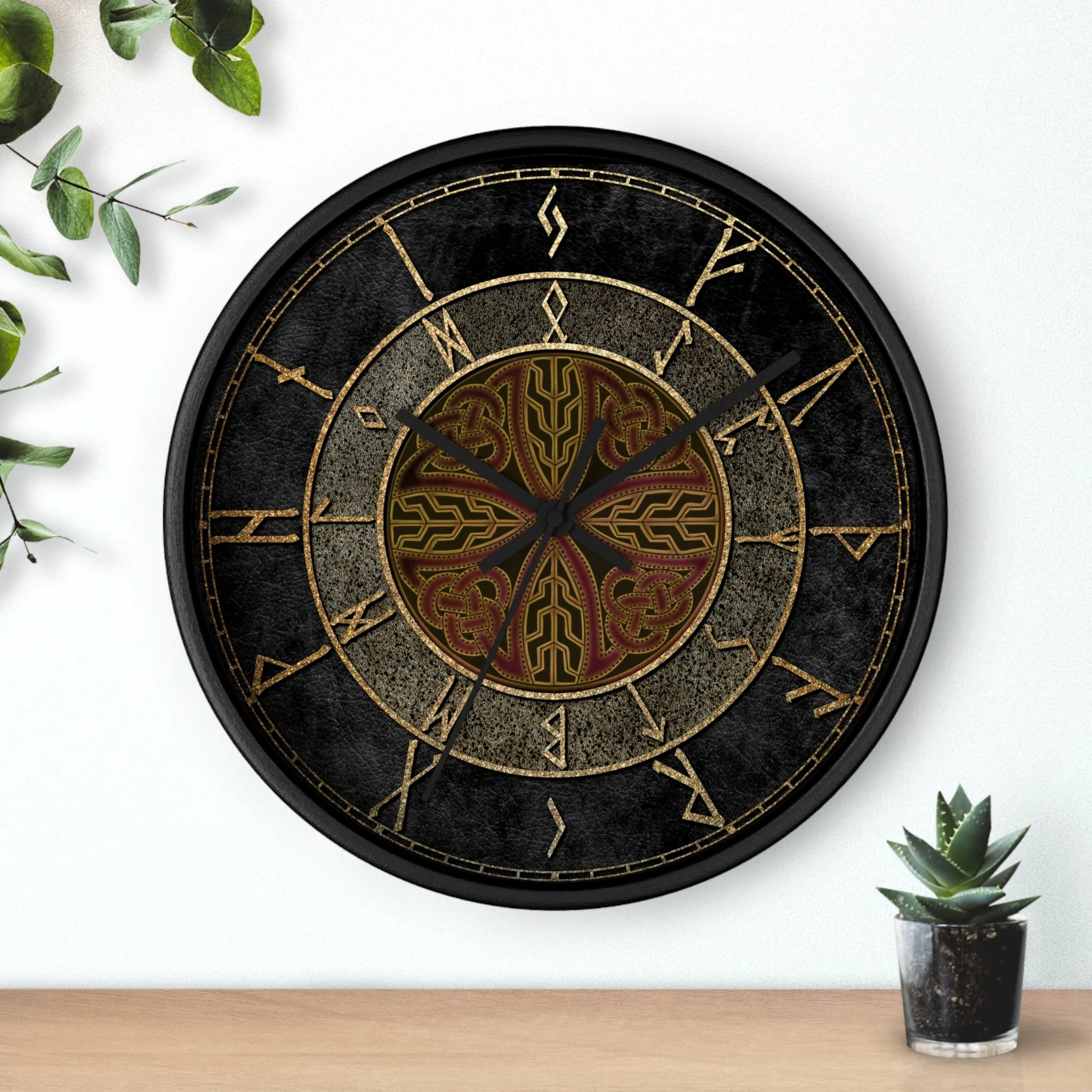 Classic Runes Wall clock
