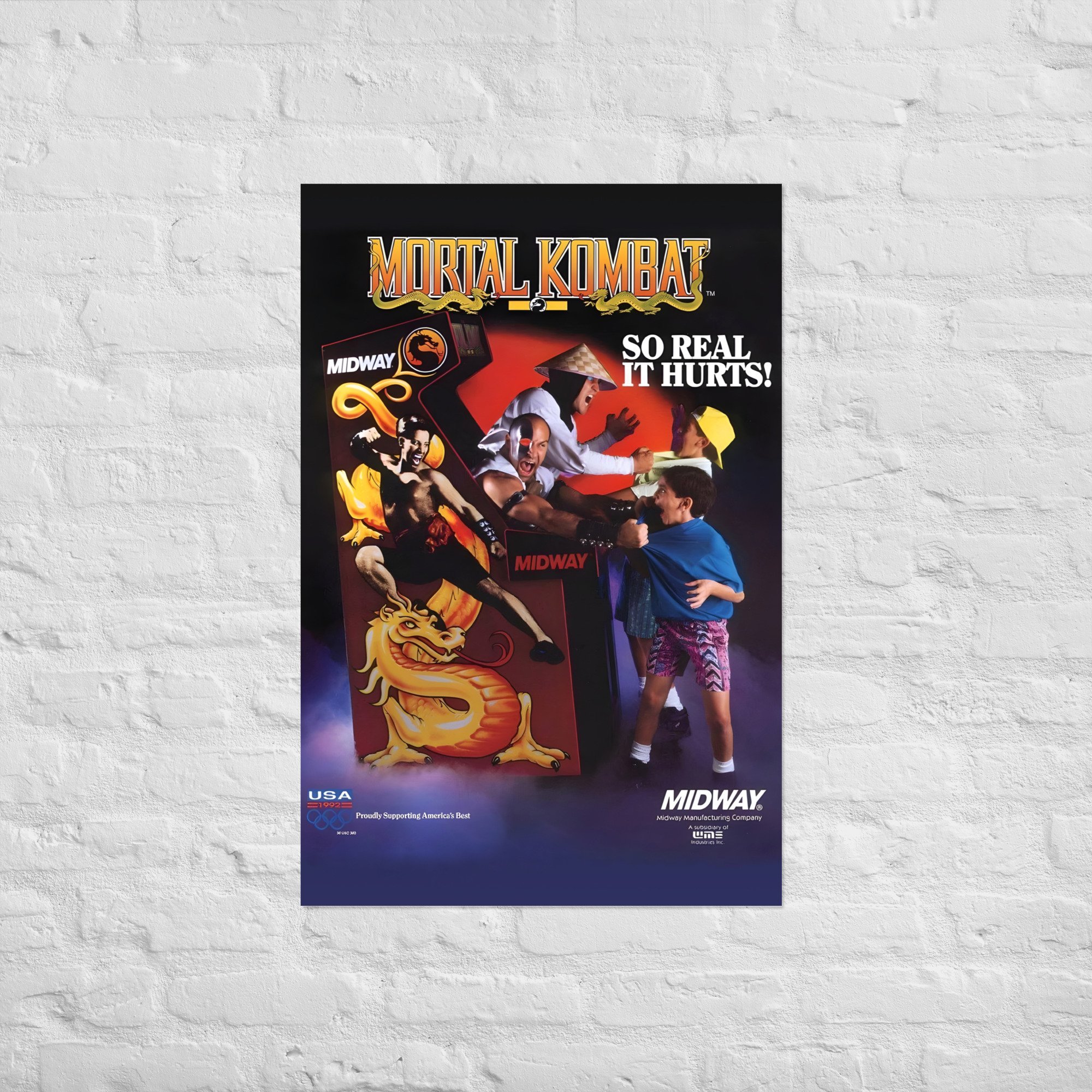 Mortal Kombat (1992) Classic Game Poster