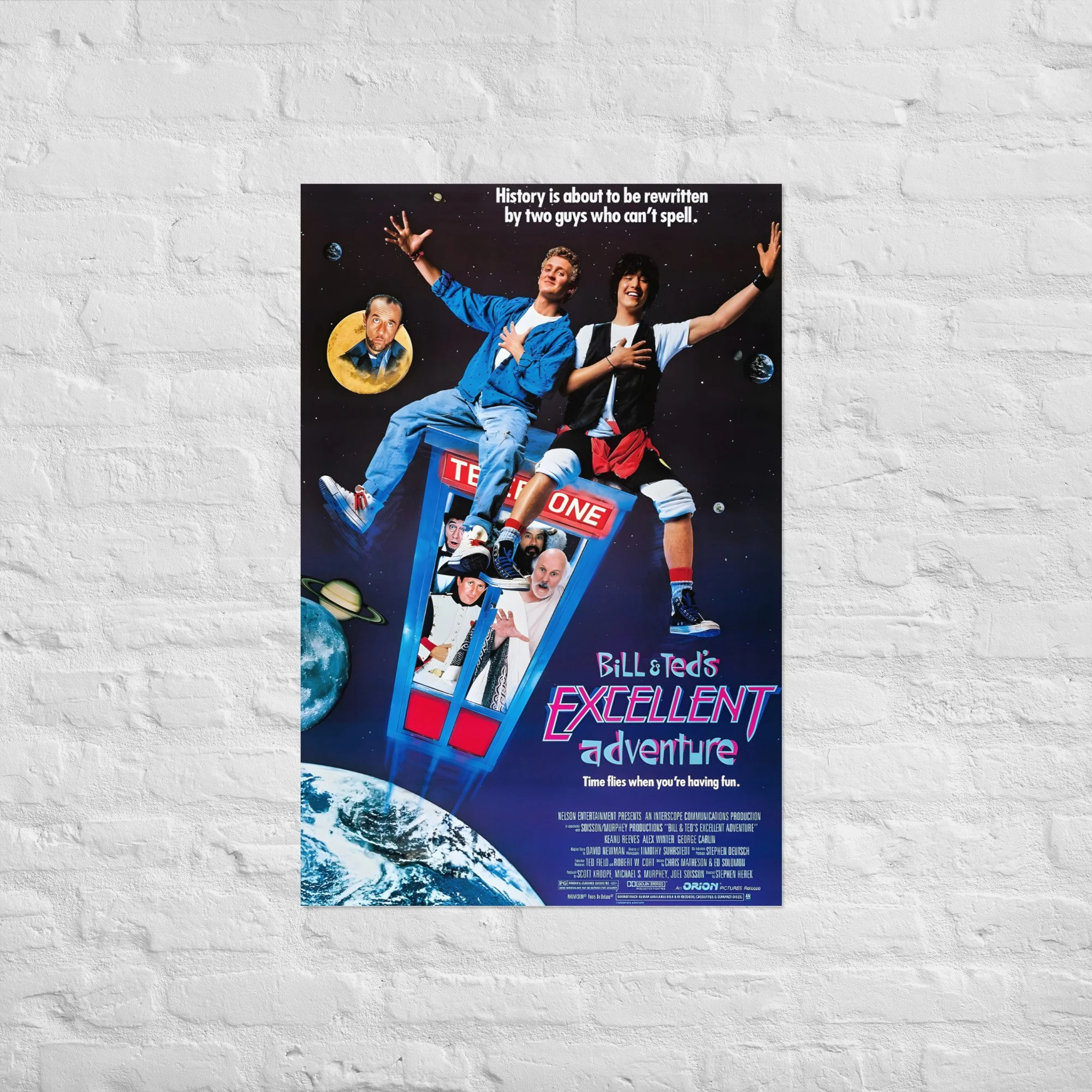 Bill & Ted's Excellent Adventure (1989) Classic Movie Poster