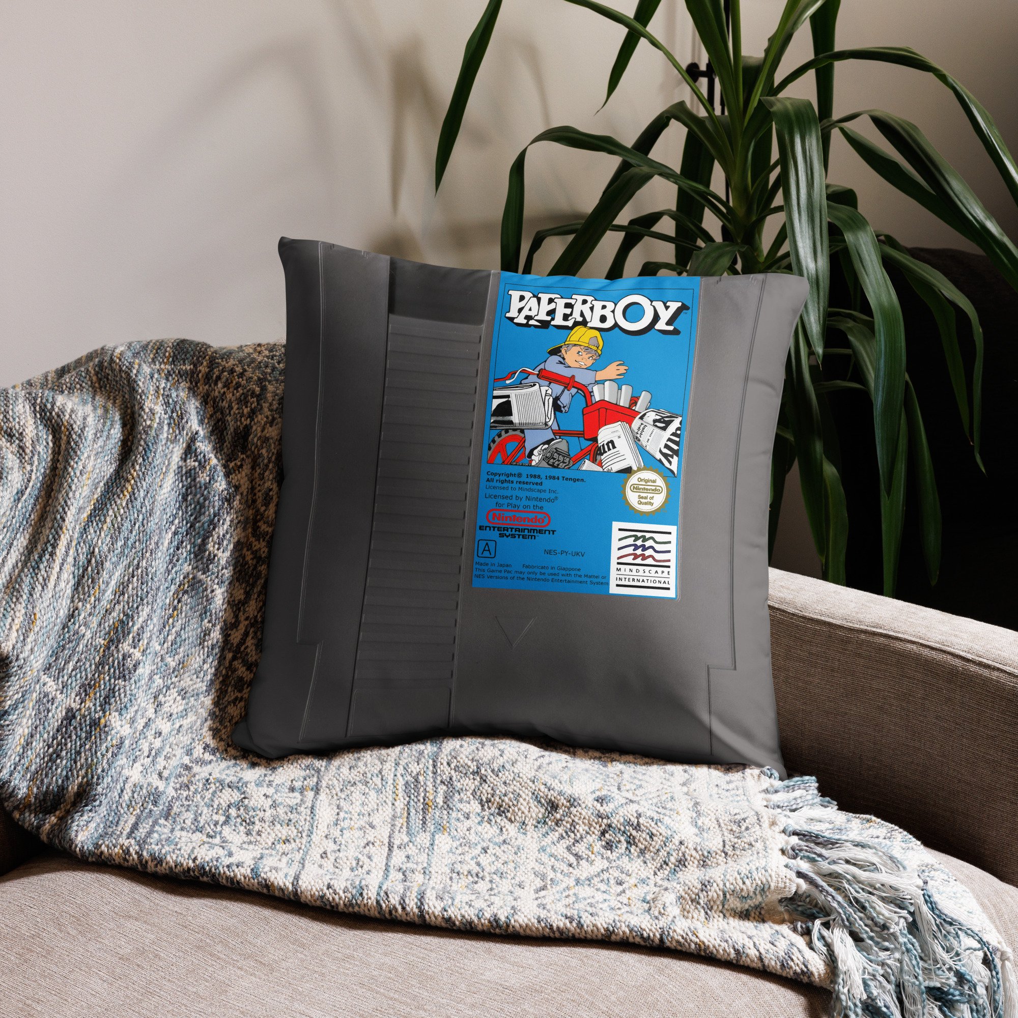 Paper Boy Basic Pillow