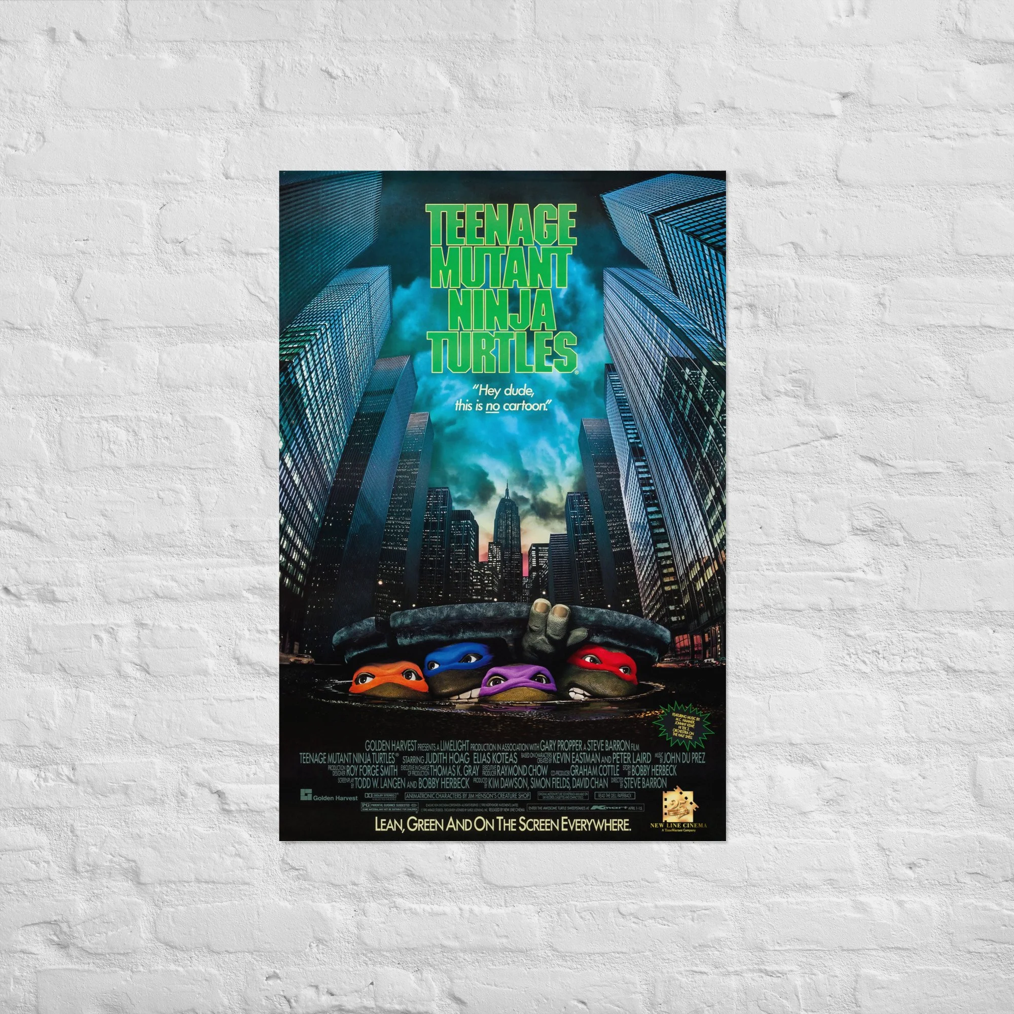 Teenage Mutant Ninja Turtles (1990) Classic Movie Poster