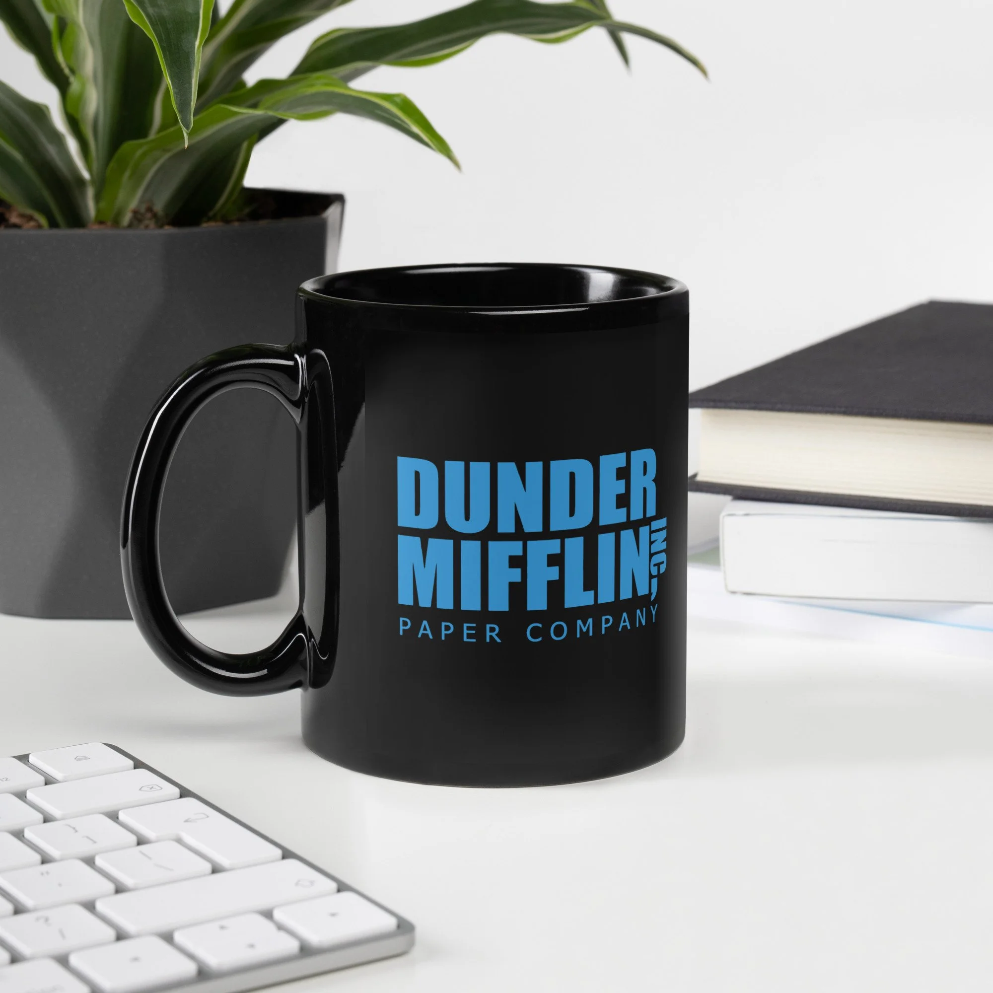 Dunder Mifflin Paper Company Black Glossy Mug