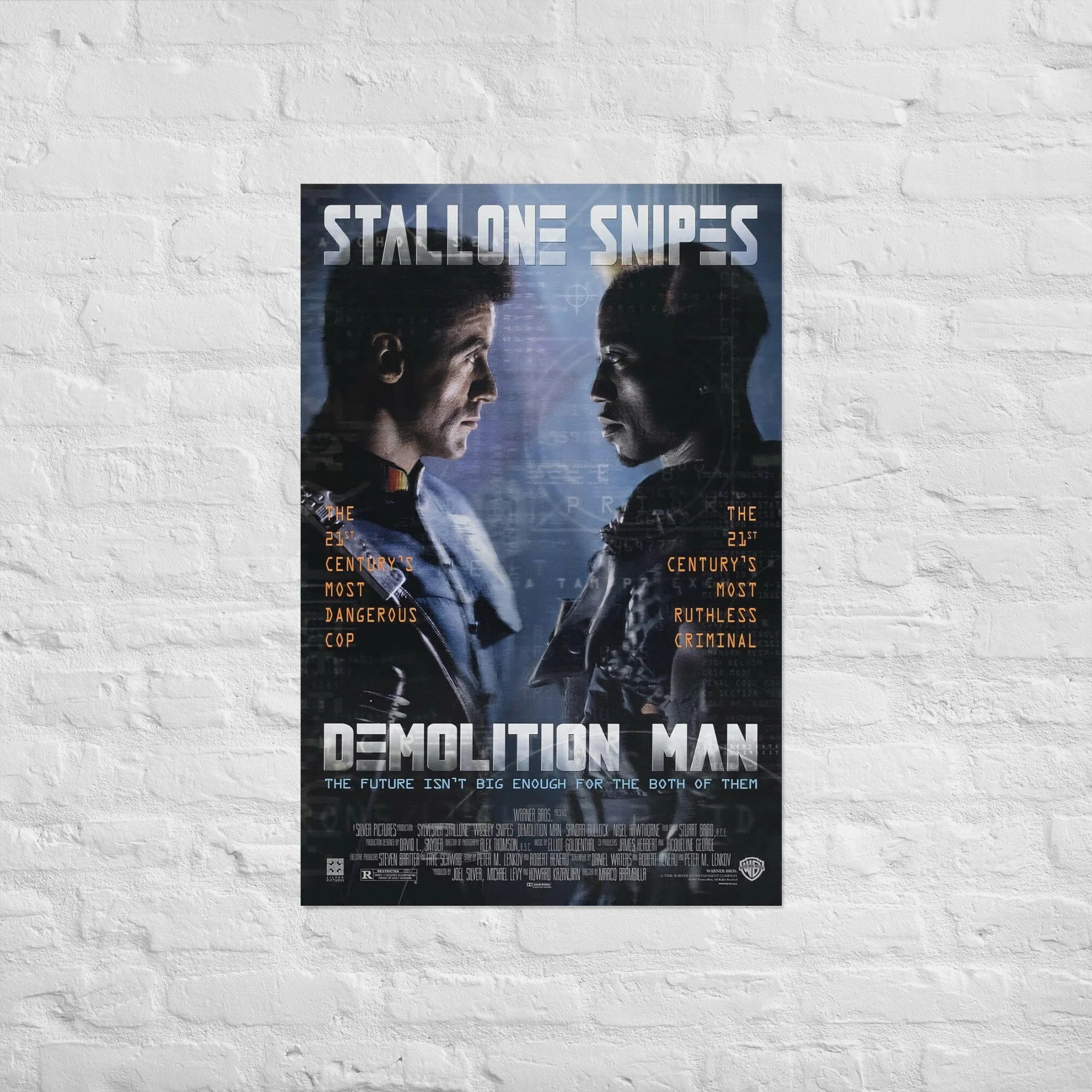 Demolition Man (1993) Classic Movie Poster