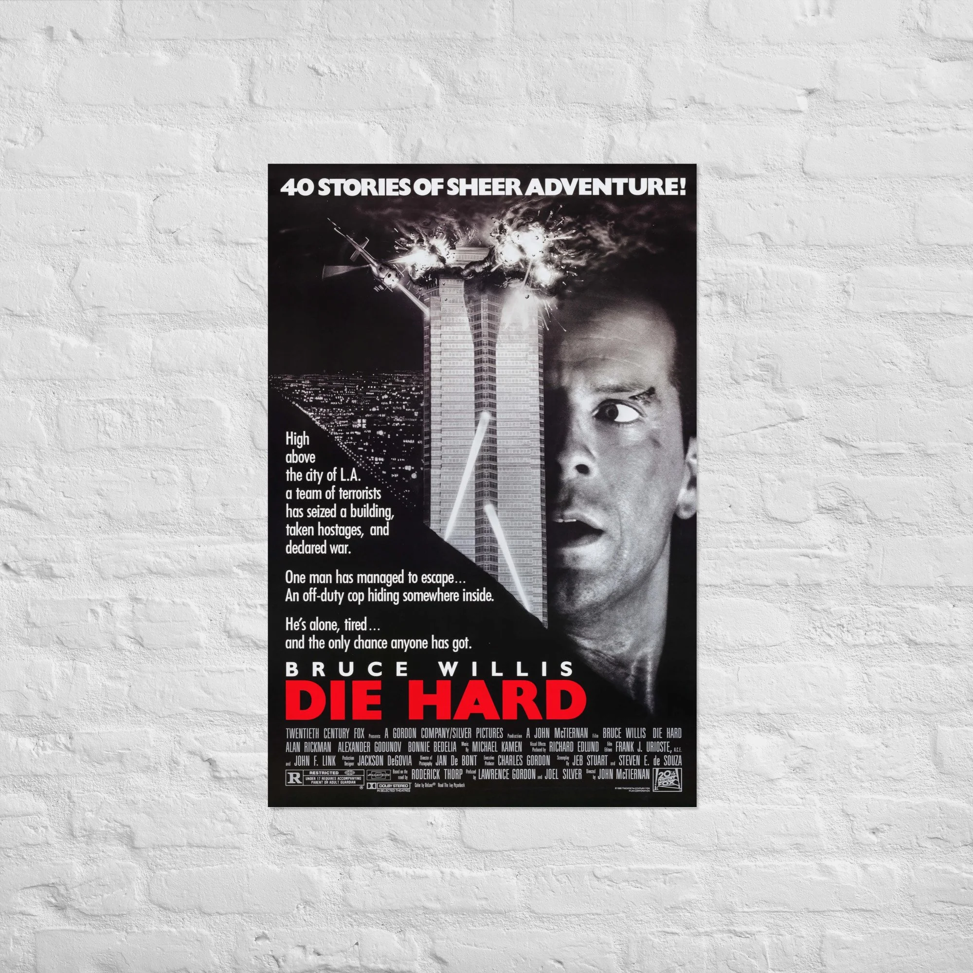 Die Hard (1988) Classic Movie Poster