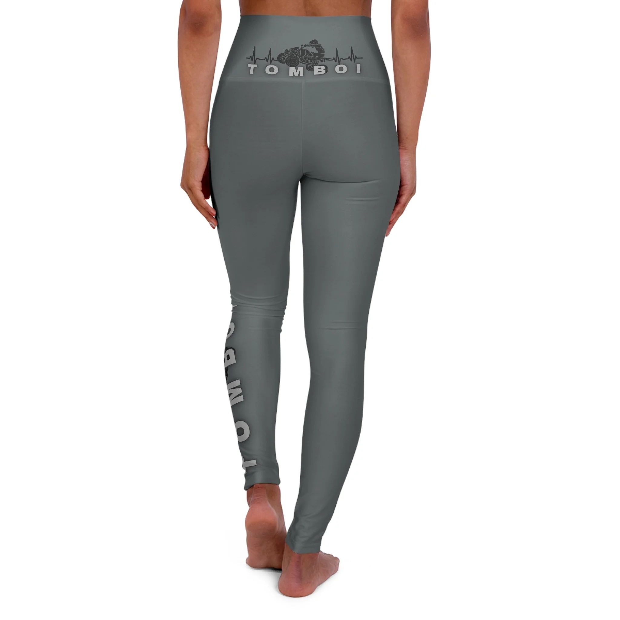 High-Waisted ATV Heartbeat Leggings | Rugged Off-Road Yoga Pants for Women