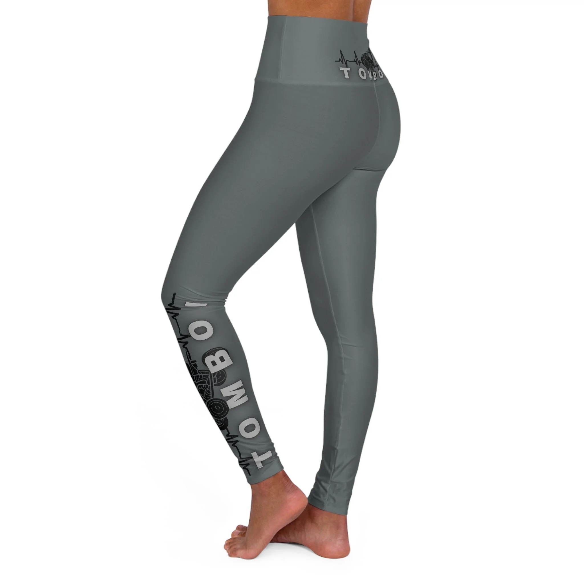 High-Waisted ATV Heartbeat Leggings | Rugged Off-Road Yoga Pants for Women