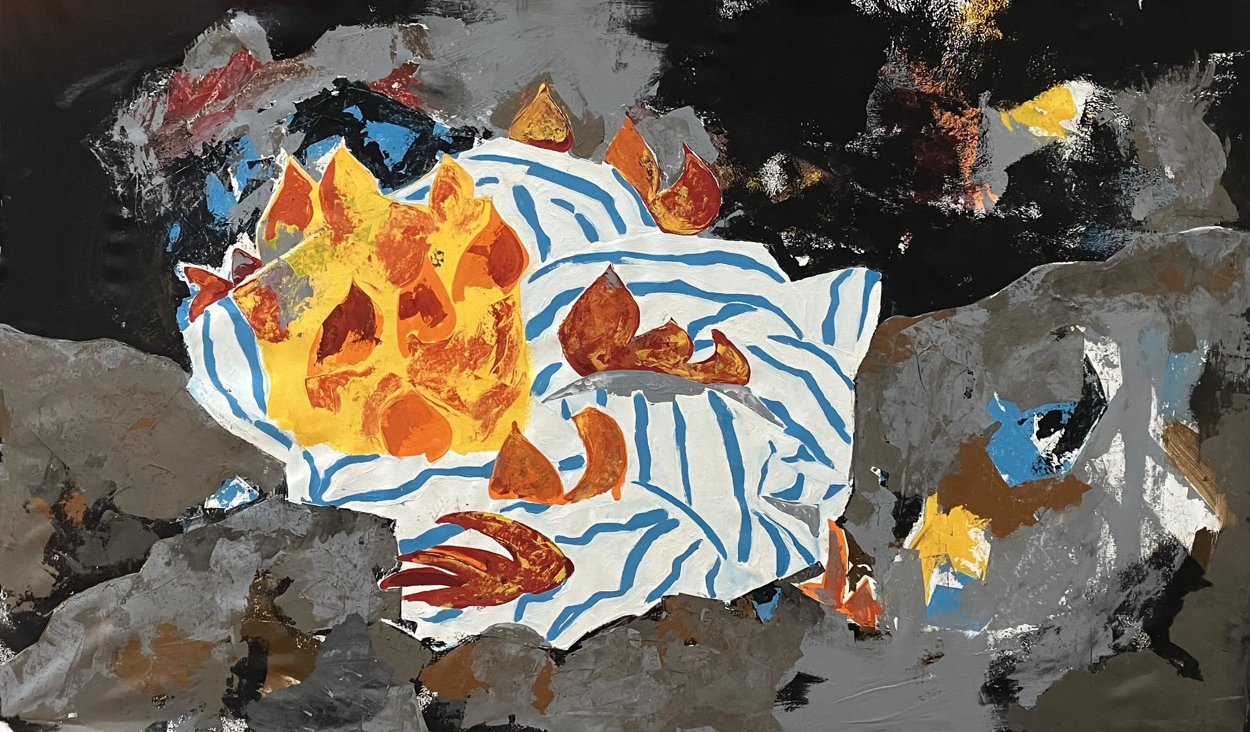 Avɔ Si Le Bibim ( Burning Cloth )
180 x 100 cm 
2026