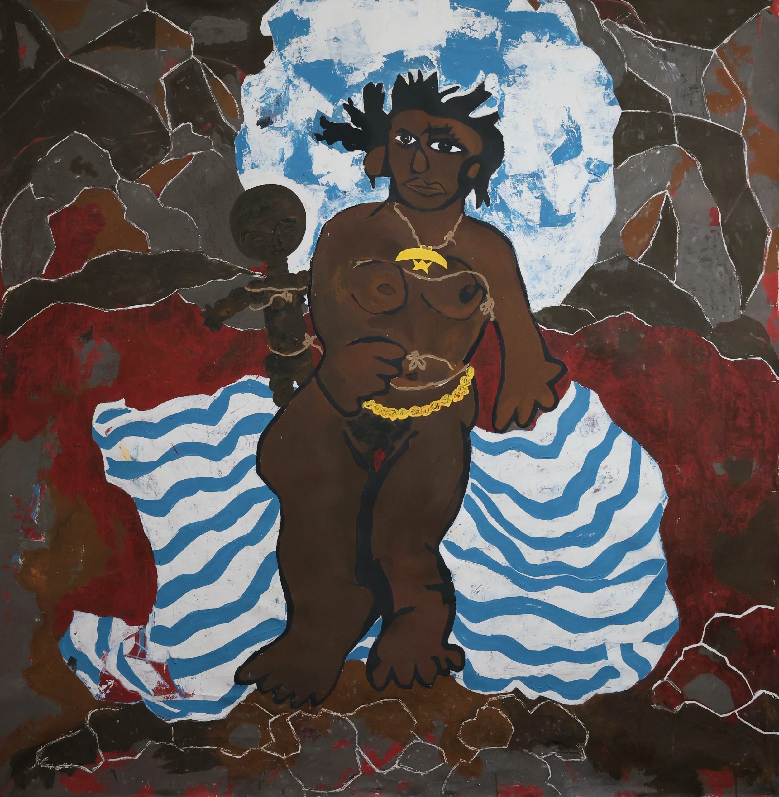 Ɔbaa Akua Foowaa
Acrylic on canvas 212 x 205 cm 2026