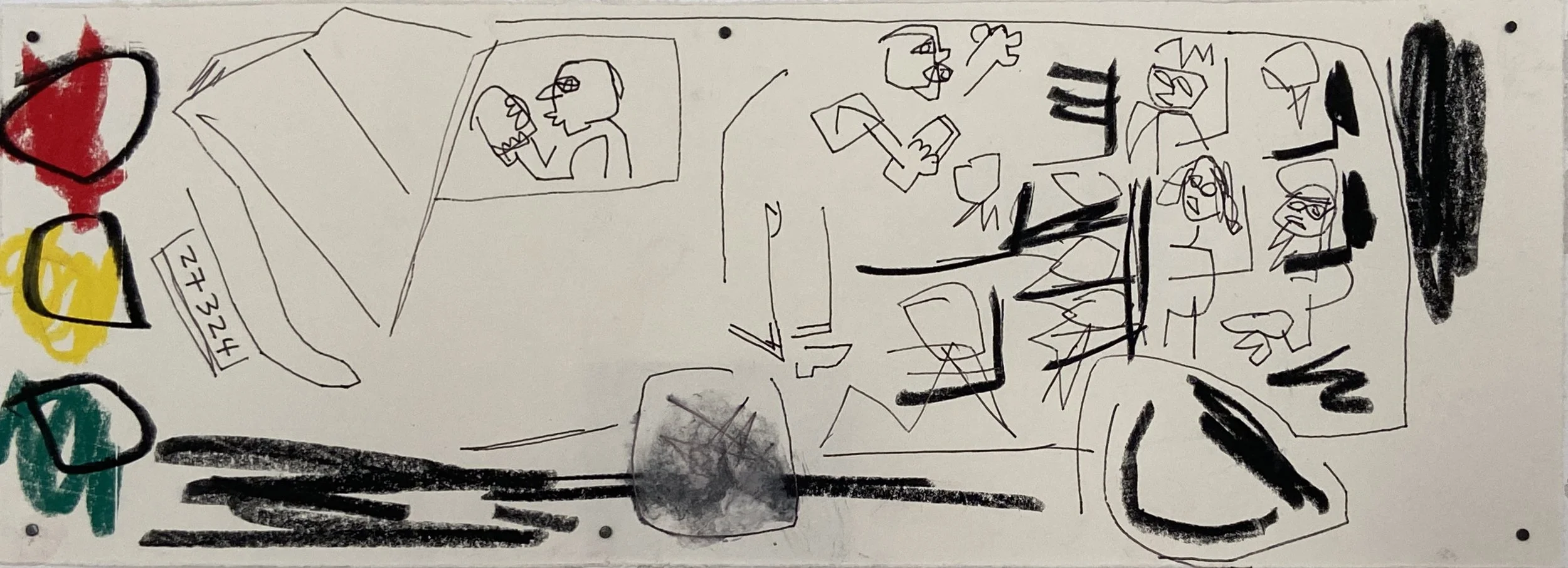 Kaa mu Asɛmpaka ( Sermon in the Public Transport )
39.6 x 14.3 cm 
2024 
