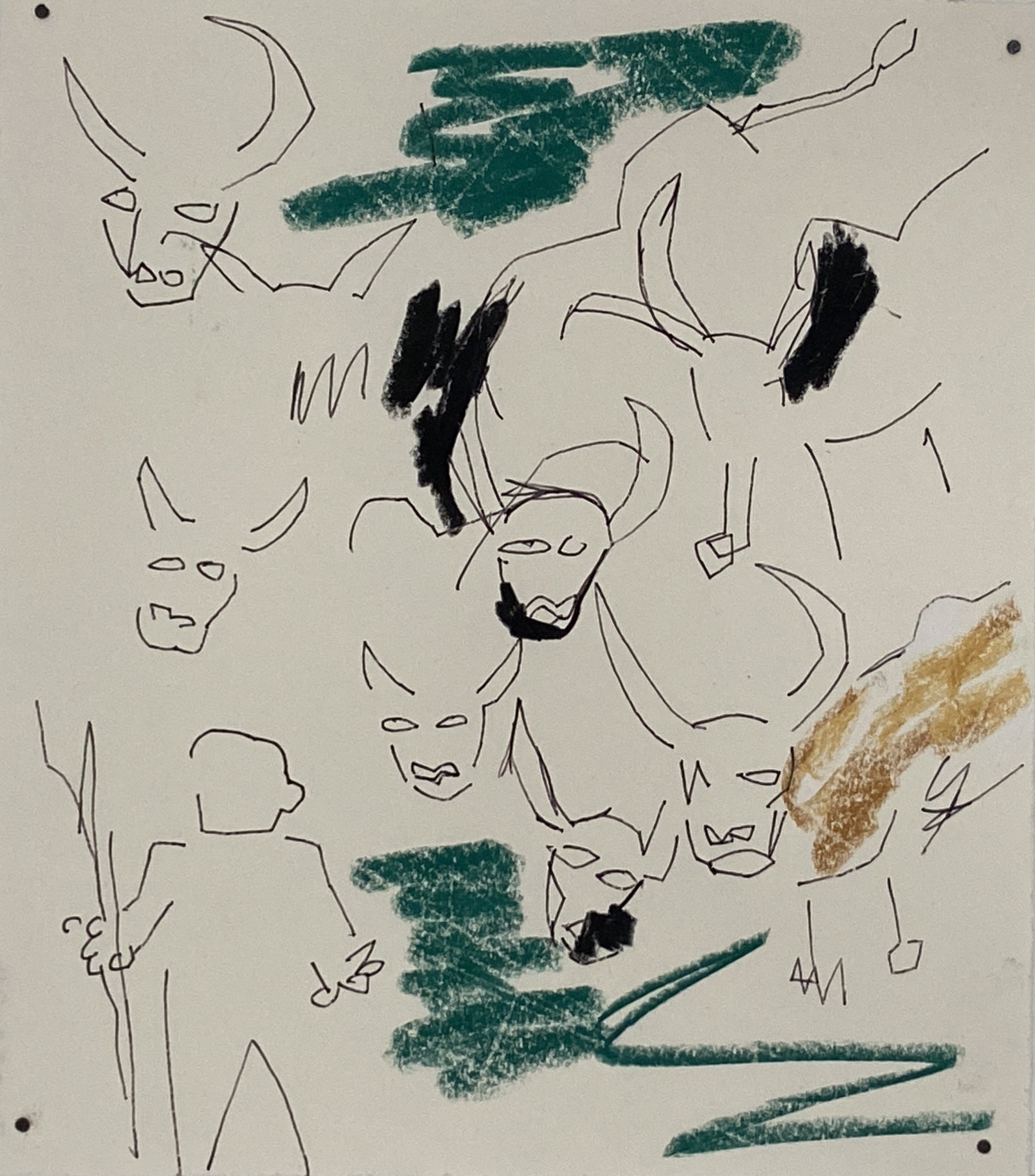 Nantwiehwεfoͻ (Cowherder)
25.5 x 22.5 cm
2024