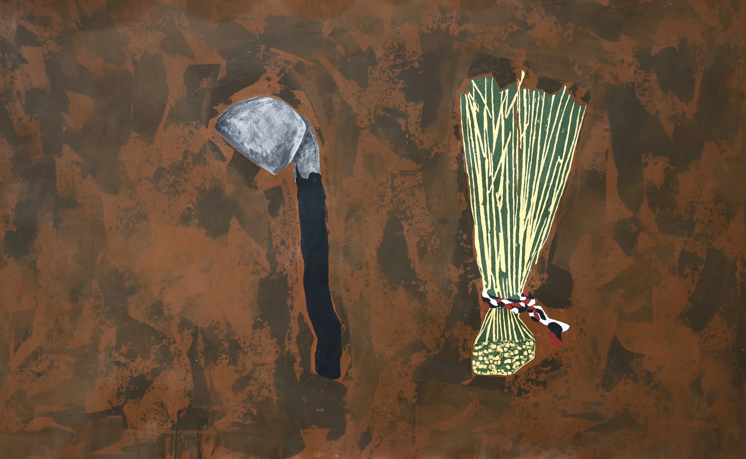 Agblenu Kple Xa ( Hoe and Broom )
180 x 100 cm
2026