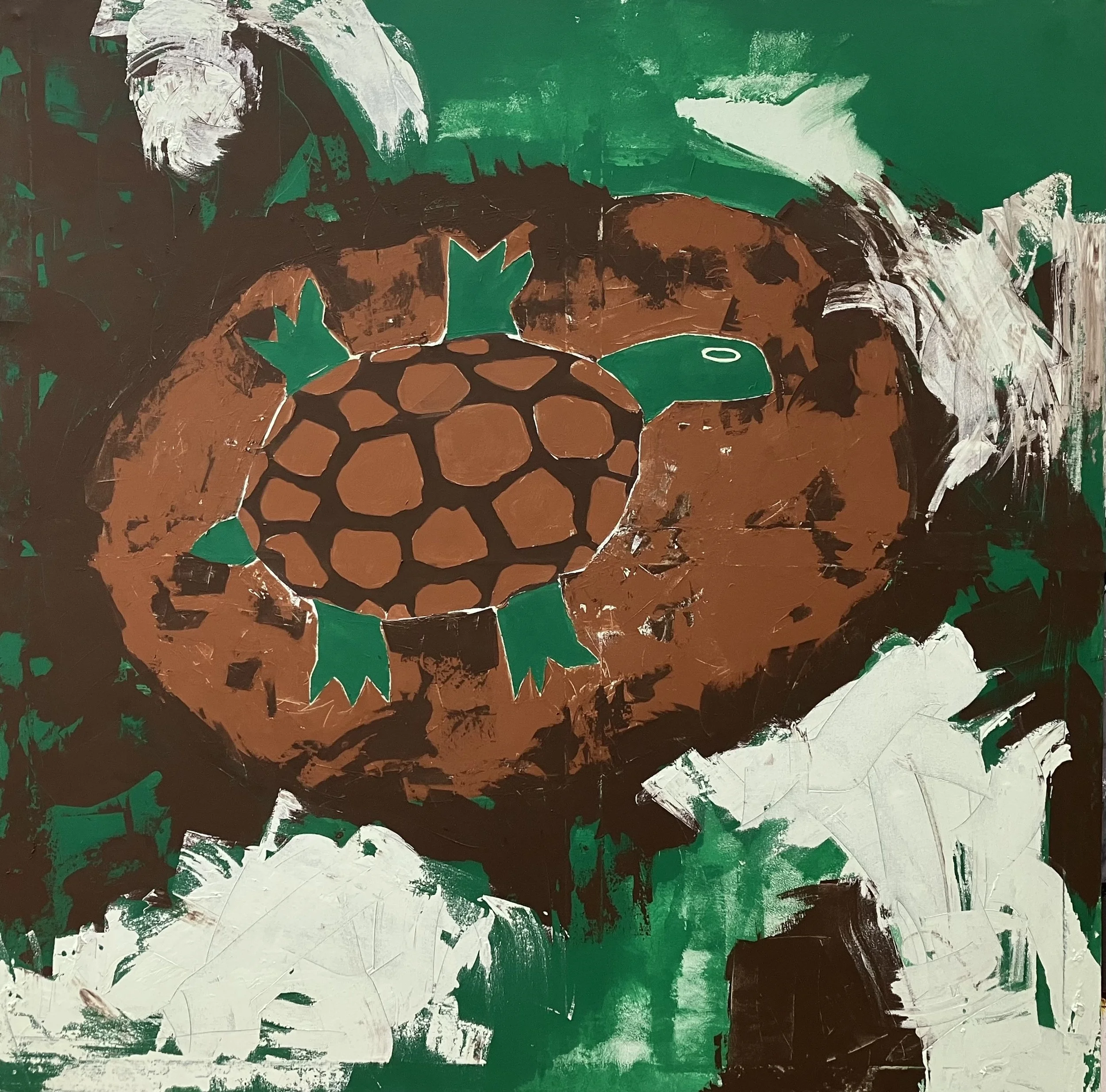 Akyekyedeɛ  (Tortoise)
140 x 140 cm
2026