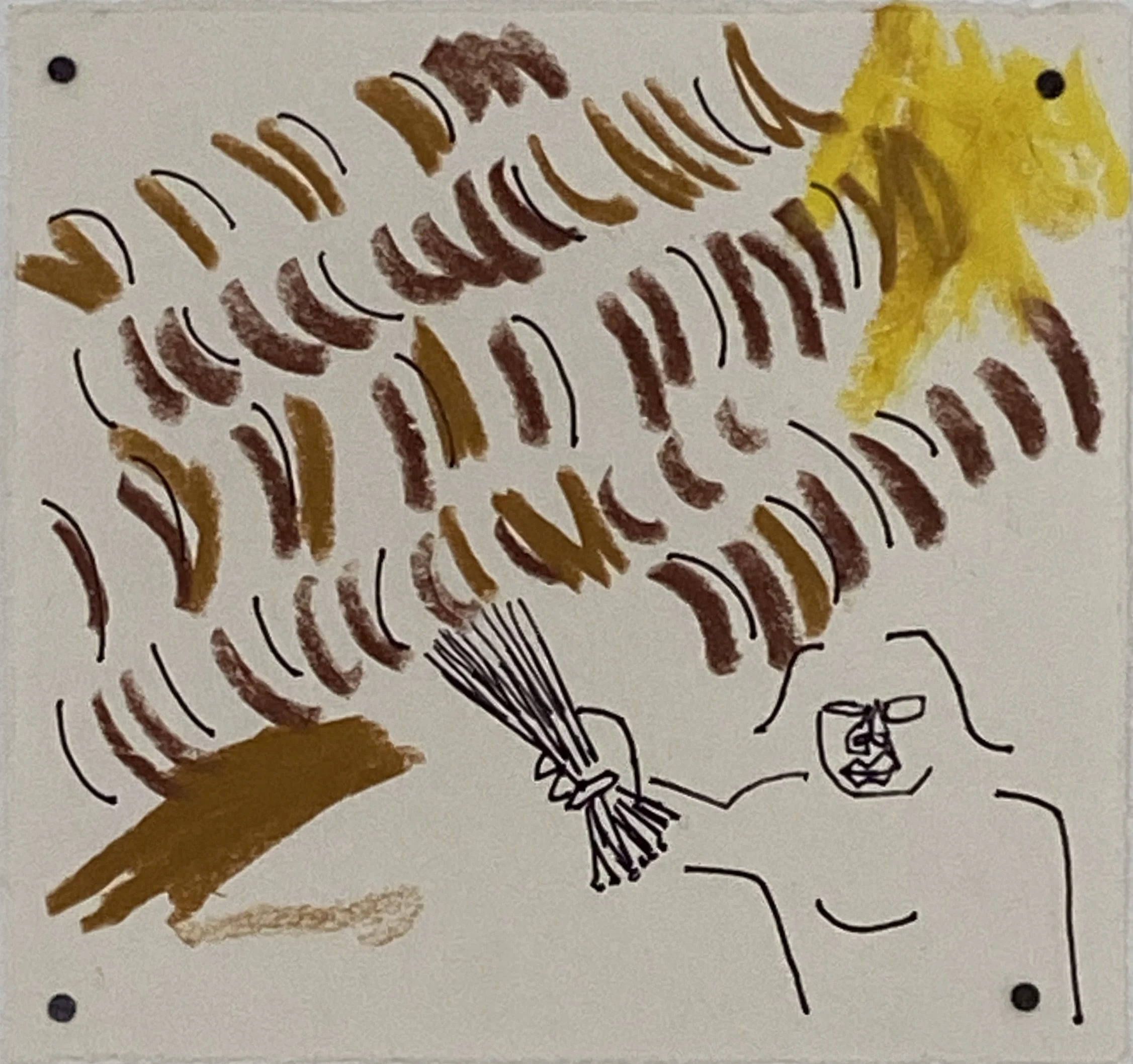 Apra ( Sweeping )
12 x 11.5 cm 
2024