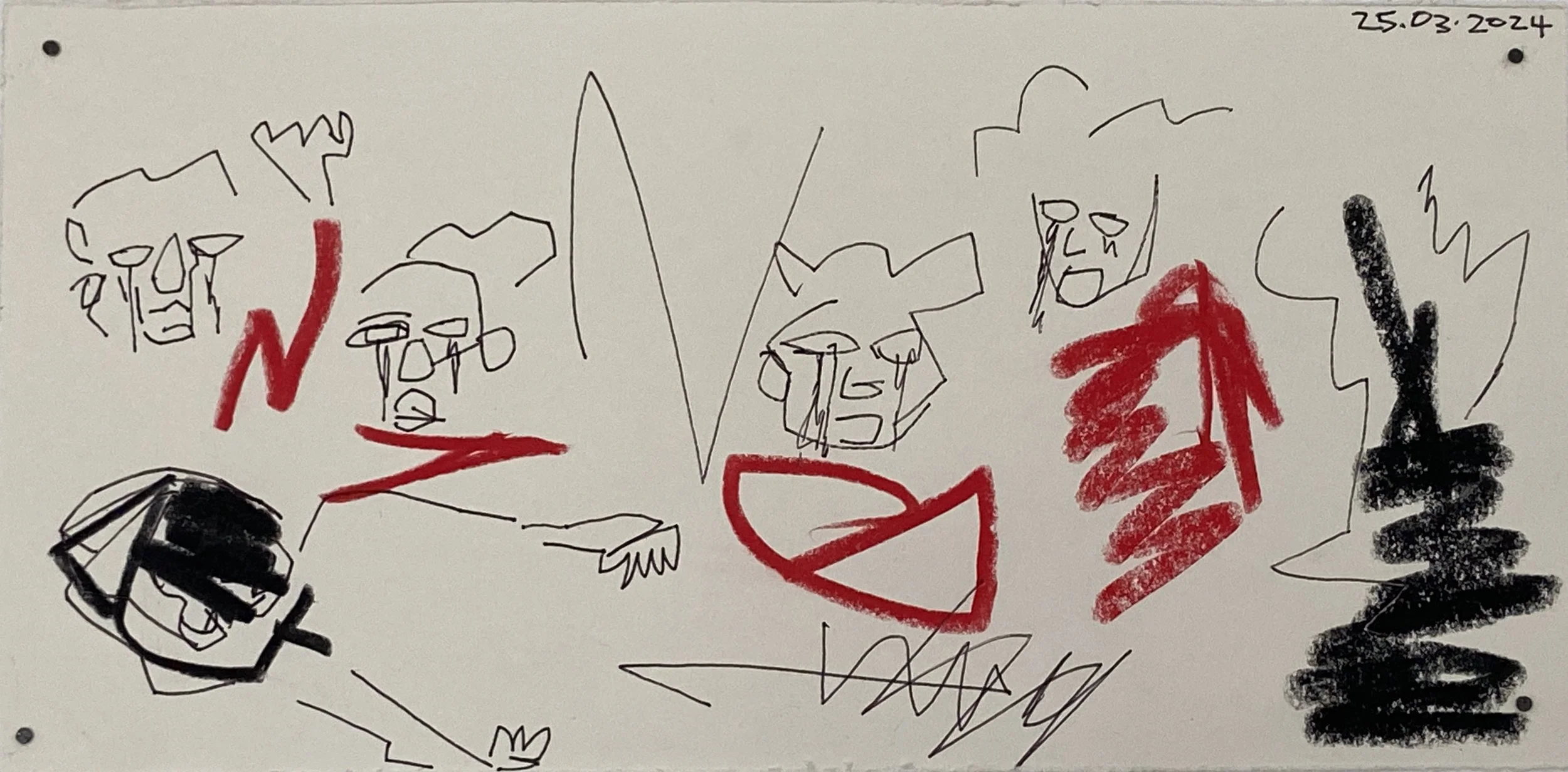 Ewufo Suma Fuoɔ ( Funeral Cryers)
30.4 x 15 cm 
2024