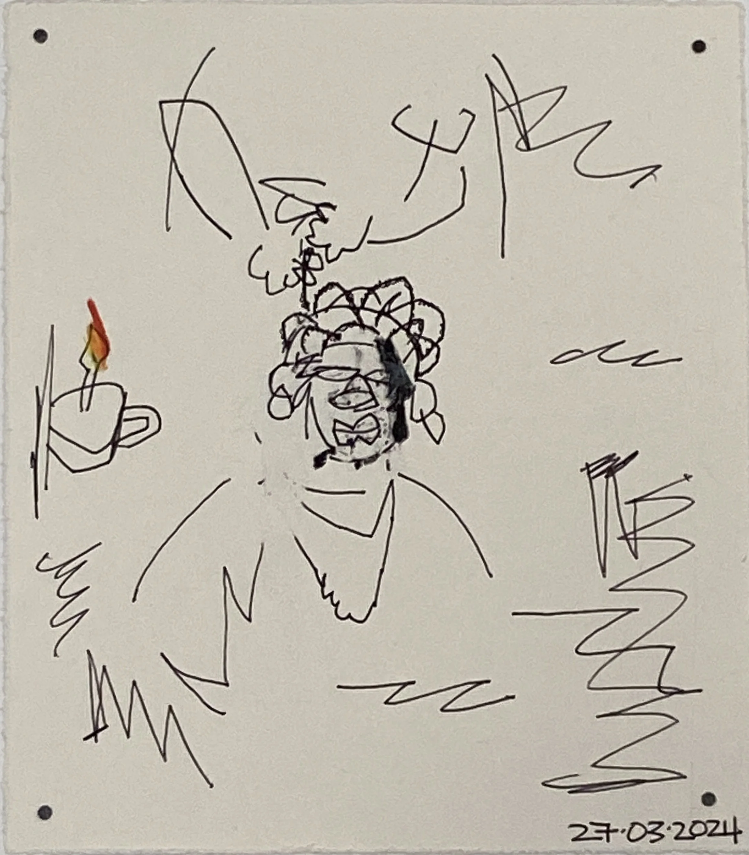 Nwi Bͻ (Braiding Hair)
8.5 x 16 cm
2024