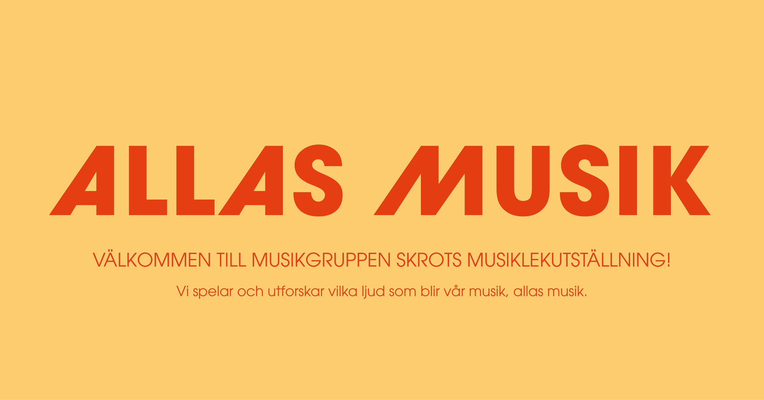 Musiklekutställningen Allas musik