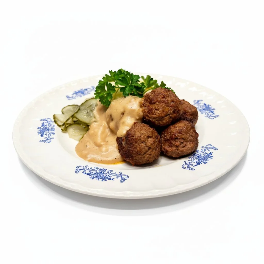 Lihapullat ja perunamuusi