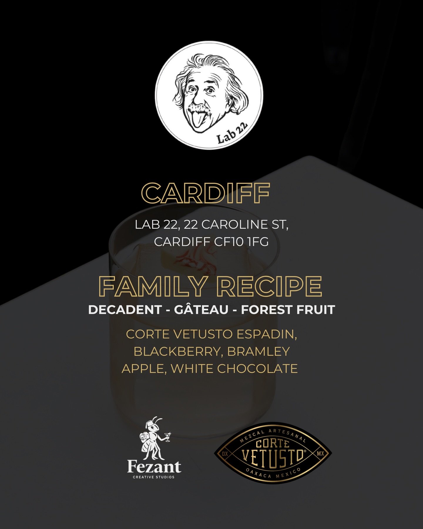 What a celebration of flavour! @lab22cardiff as part of the Spirit of the Puma tour with @vetustomezcal ! 

The epic specials menu is live for the whole of May! Go check it out! 

#lab22 
#lab22cardiff 
#fezant 
#cortevetusto