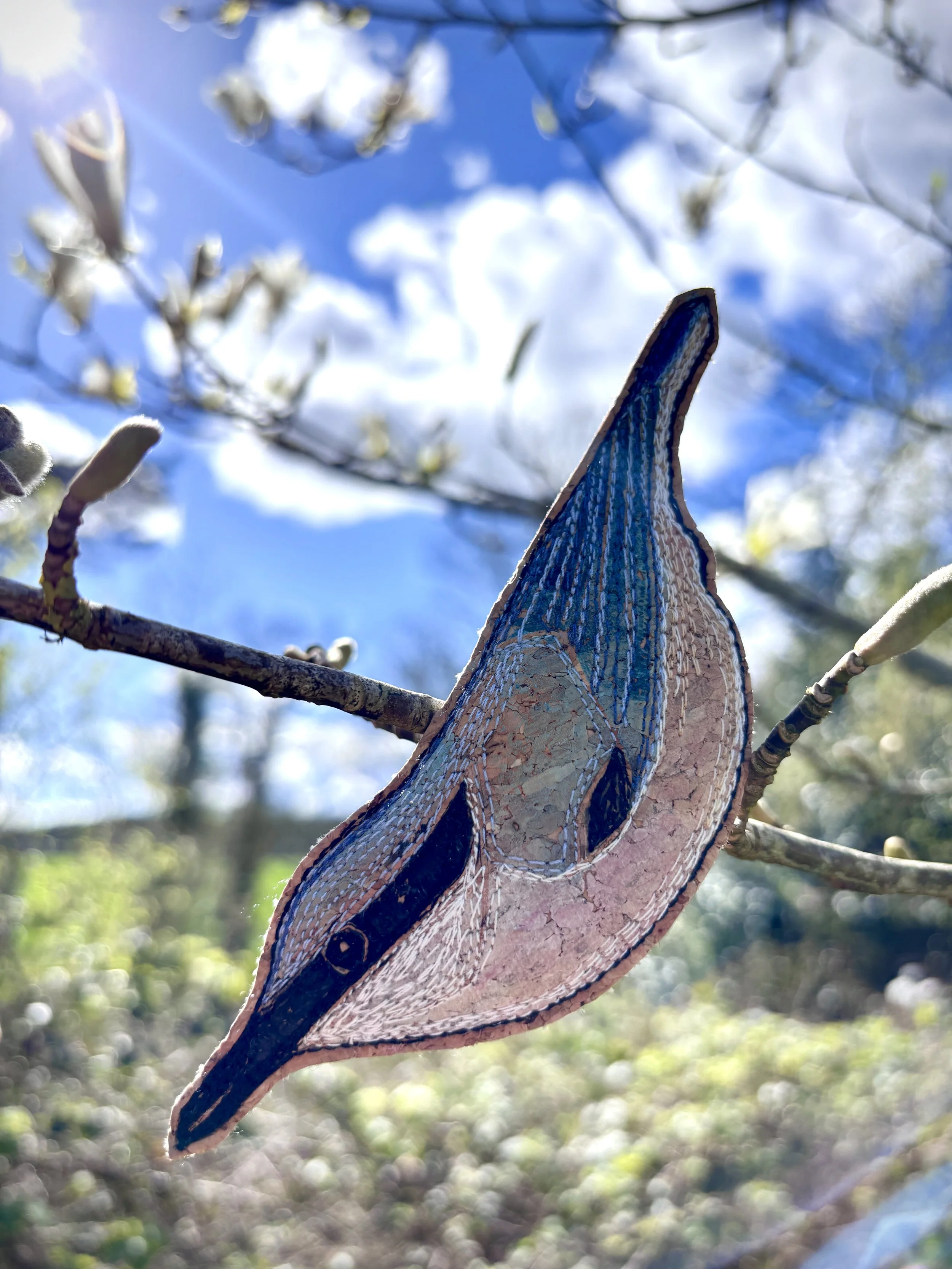 The Nuthatch Brooch