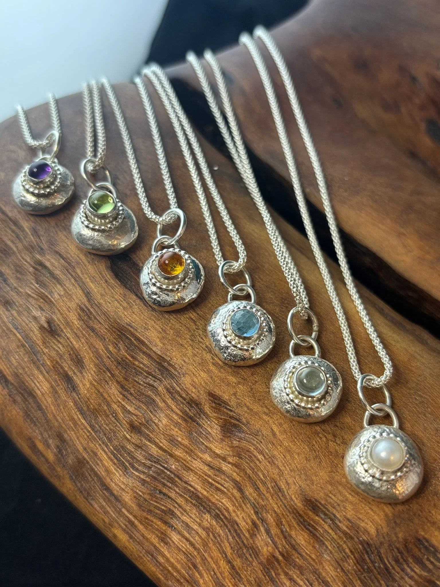 Moonpebble Necklaces
