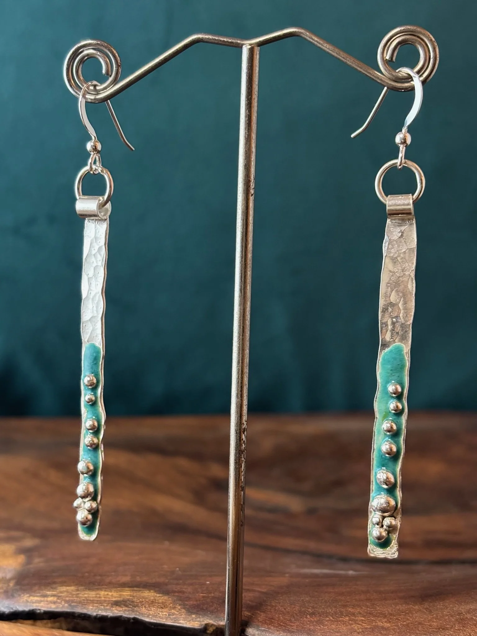 Seascape Enamel Earrings