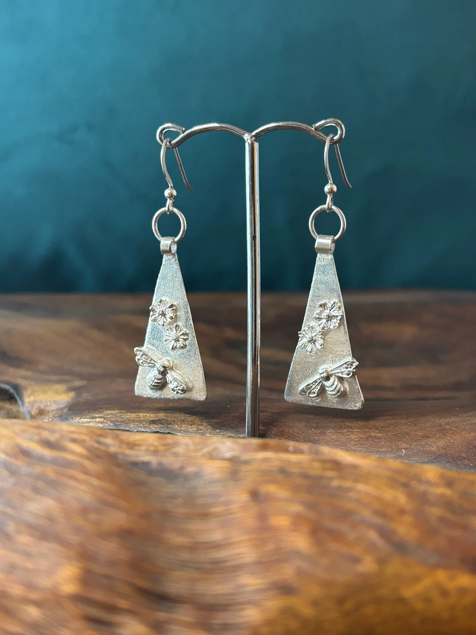 Botanical Bumble Bee Earrings