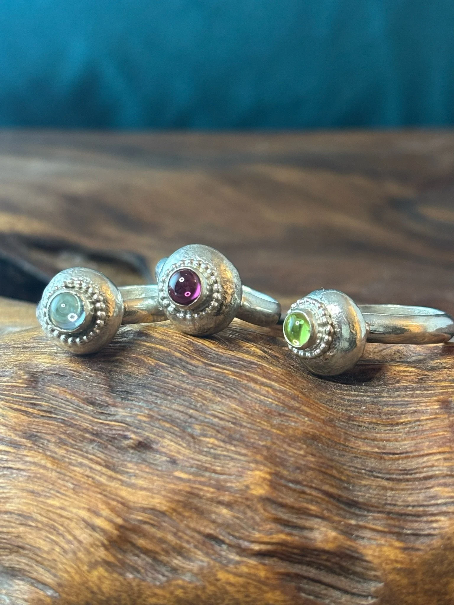 Moonpebble Gemstone Rings