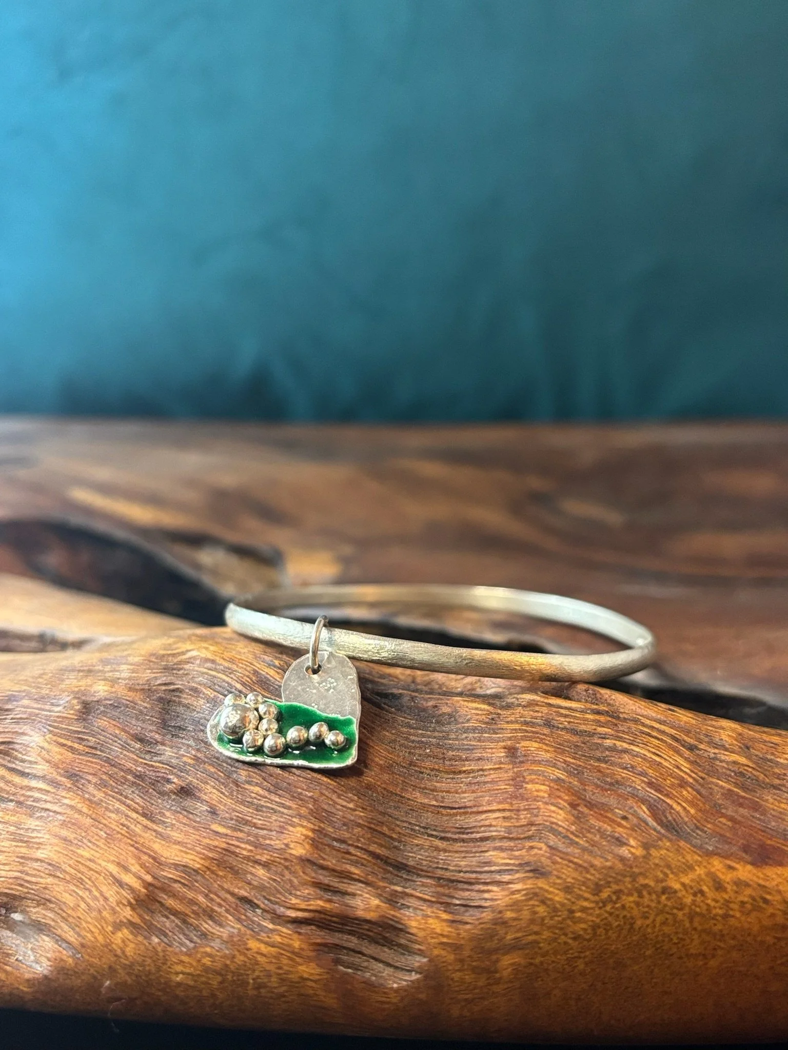 Seascape Enamel Heart Bangles