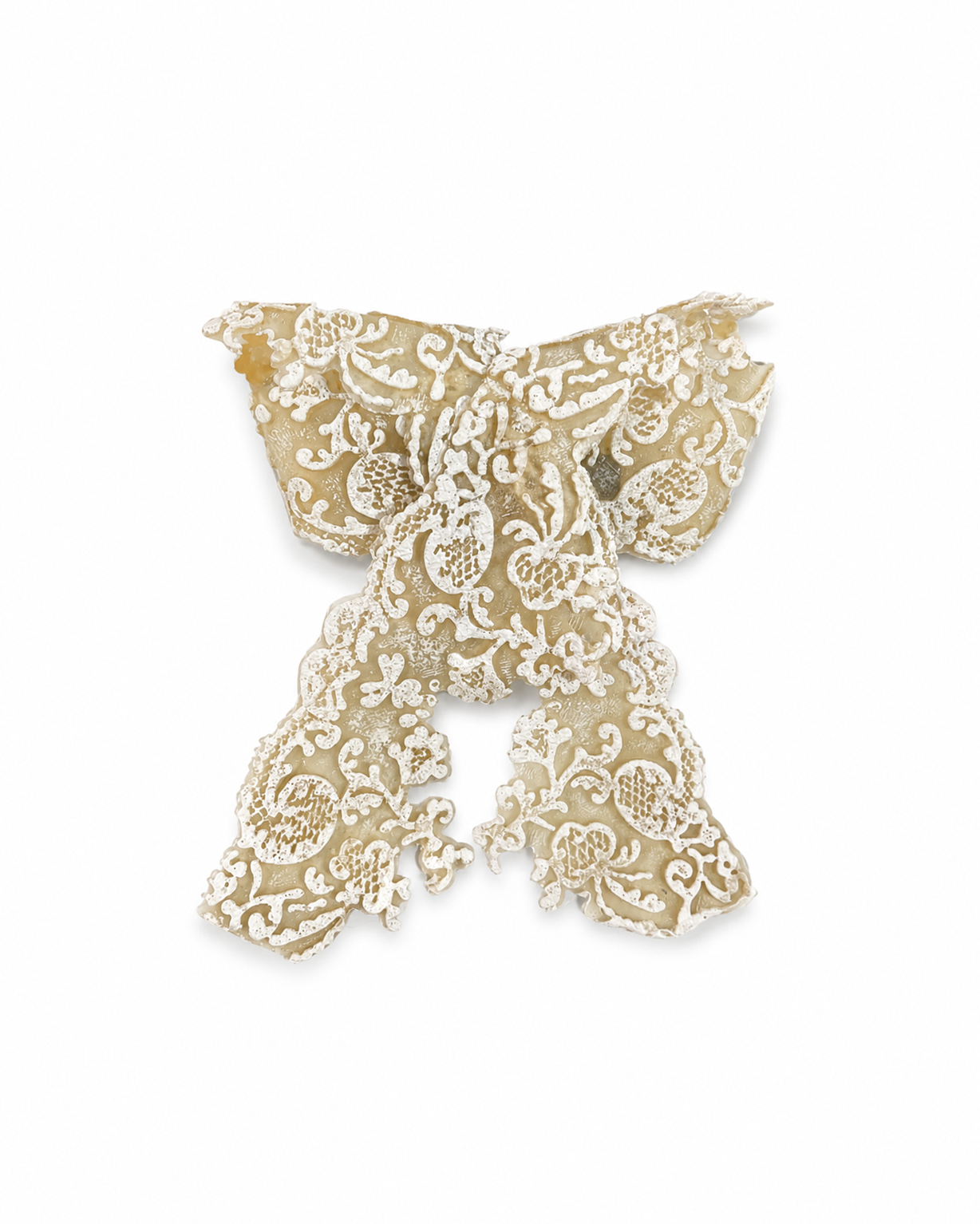 LATEX LACE BOW HAIR CLIP