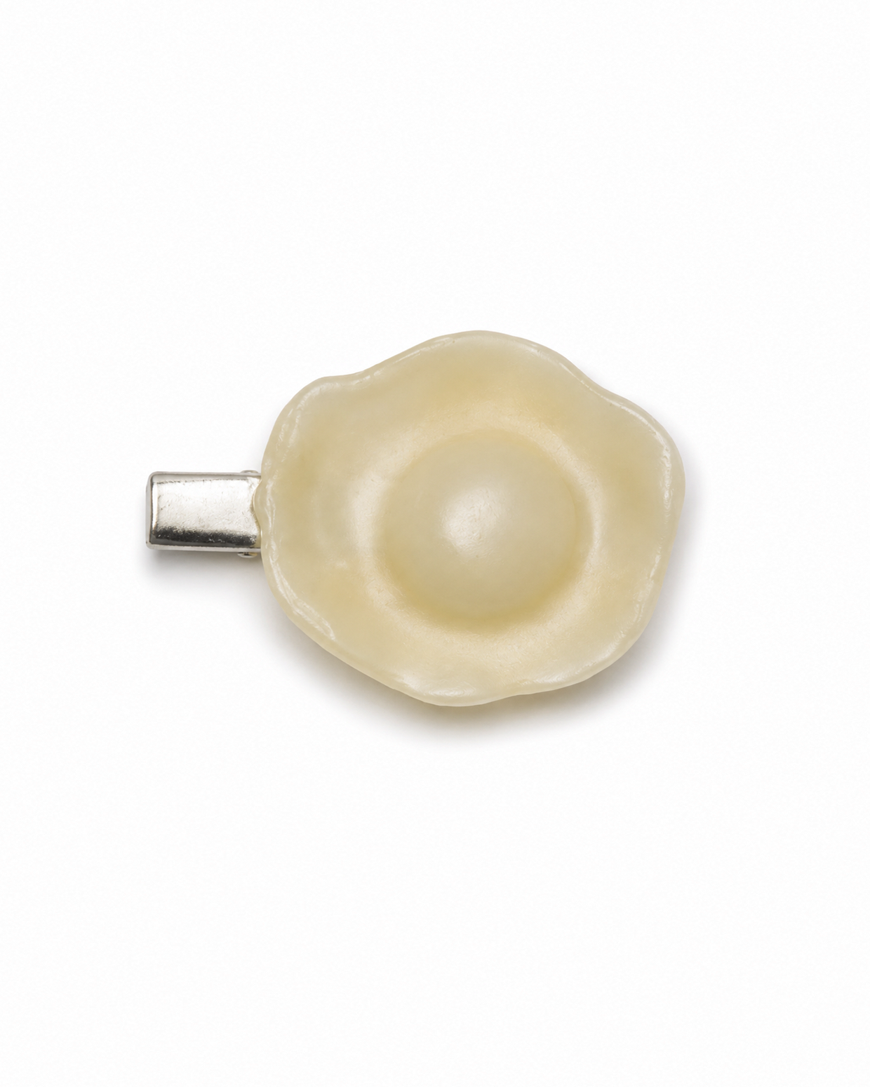 LATEX FRIED EGG HAIR CLIP